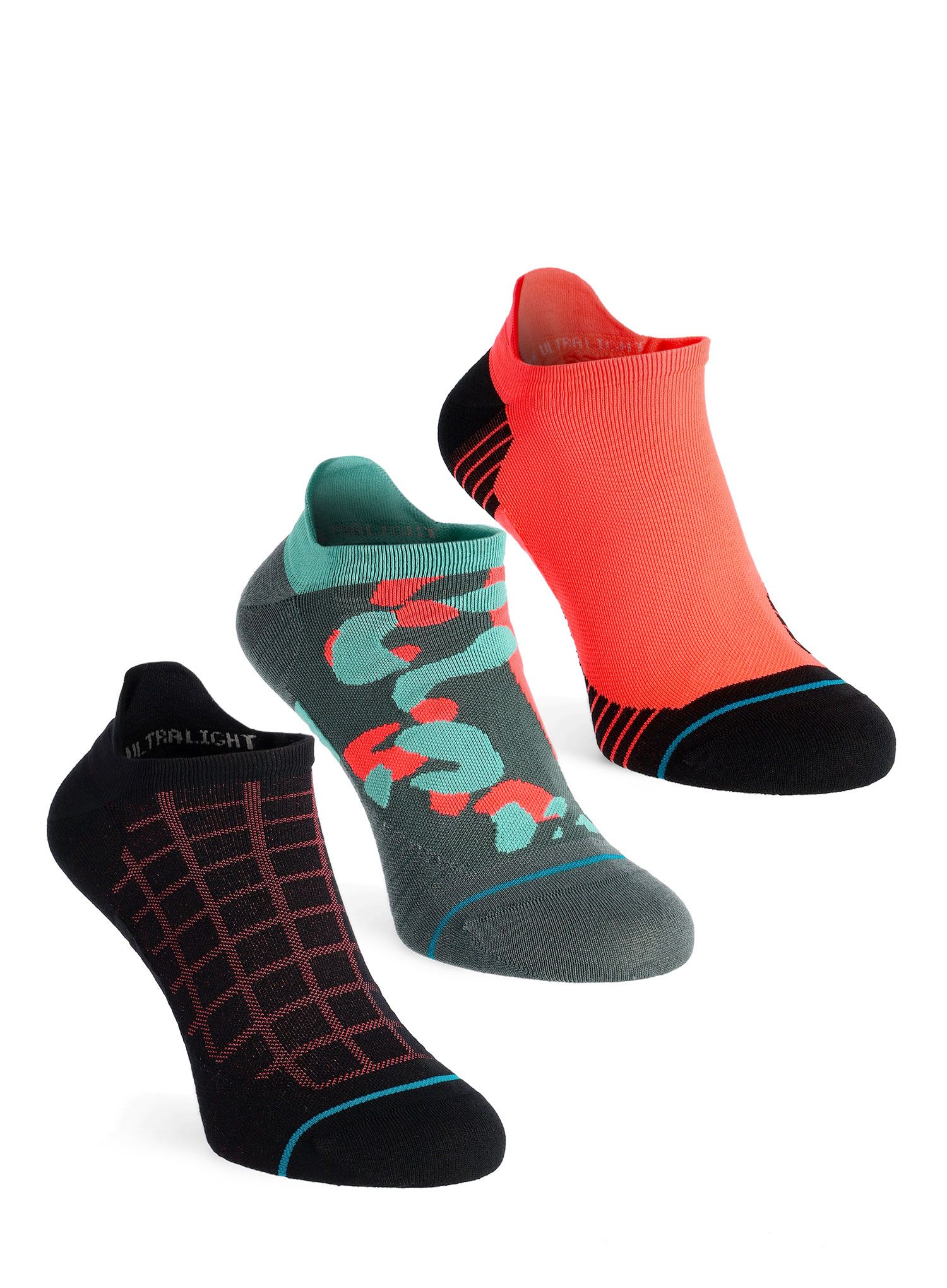 Běžecké ponožky Stance Quantum Tab 3 Pack - multi