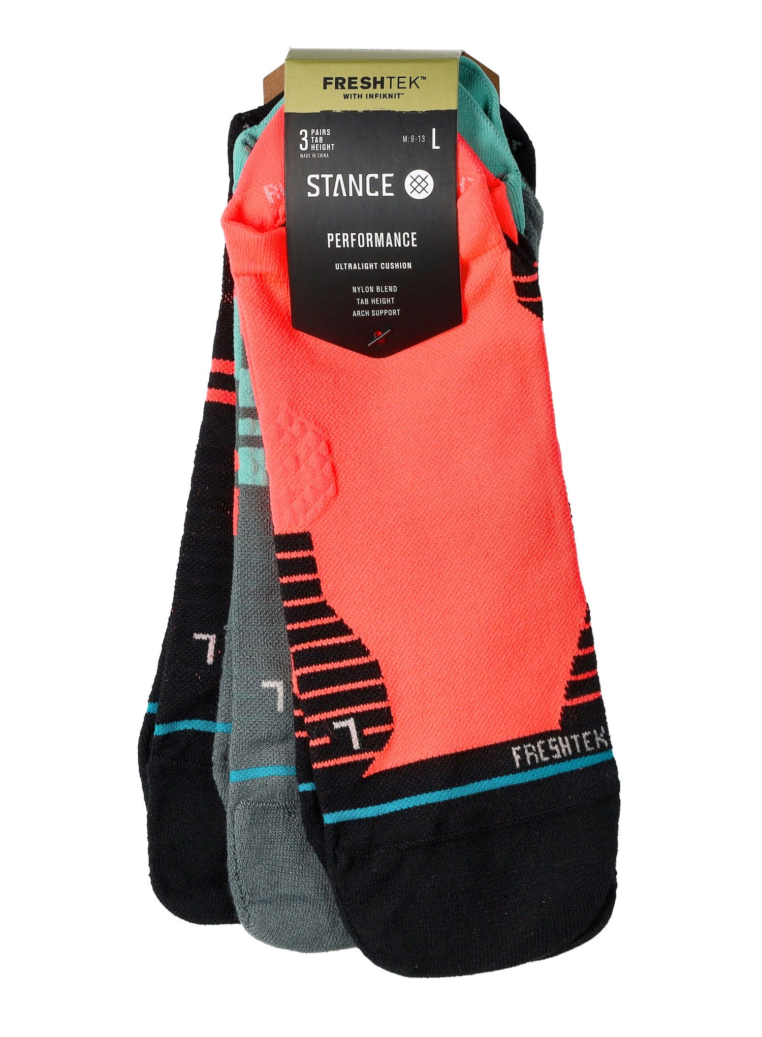 Běžecké ponožky Stance Quantum Tab 3 Pack - multi