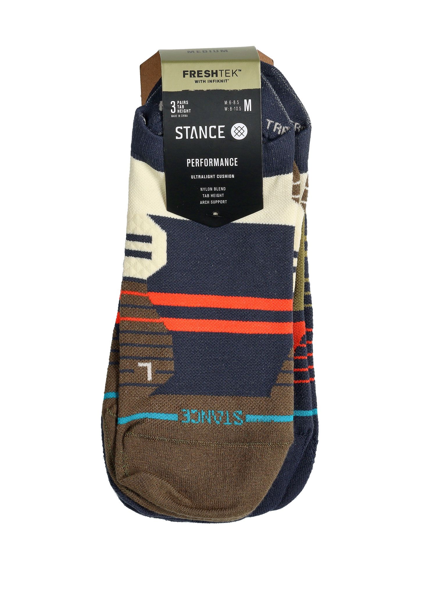 Ponožky na běhání Stance Route UL Tab 3-Pack - navy