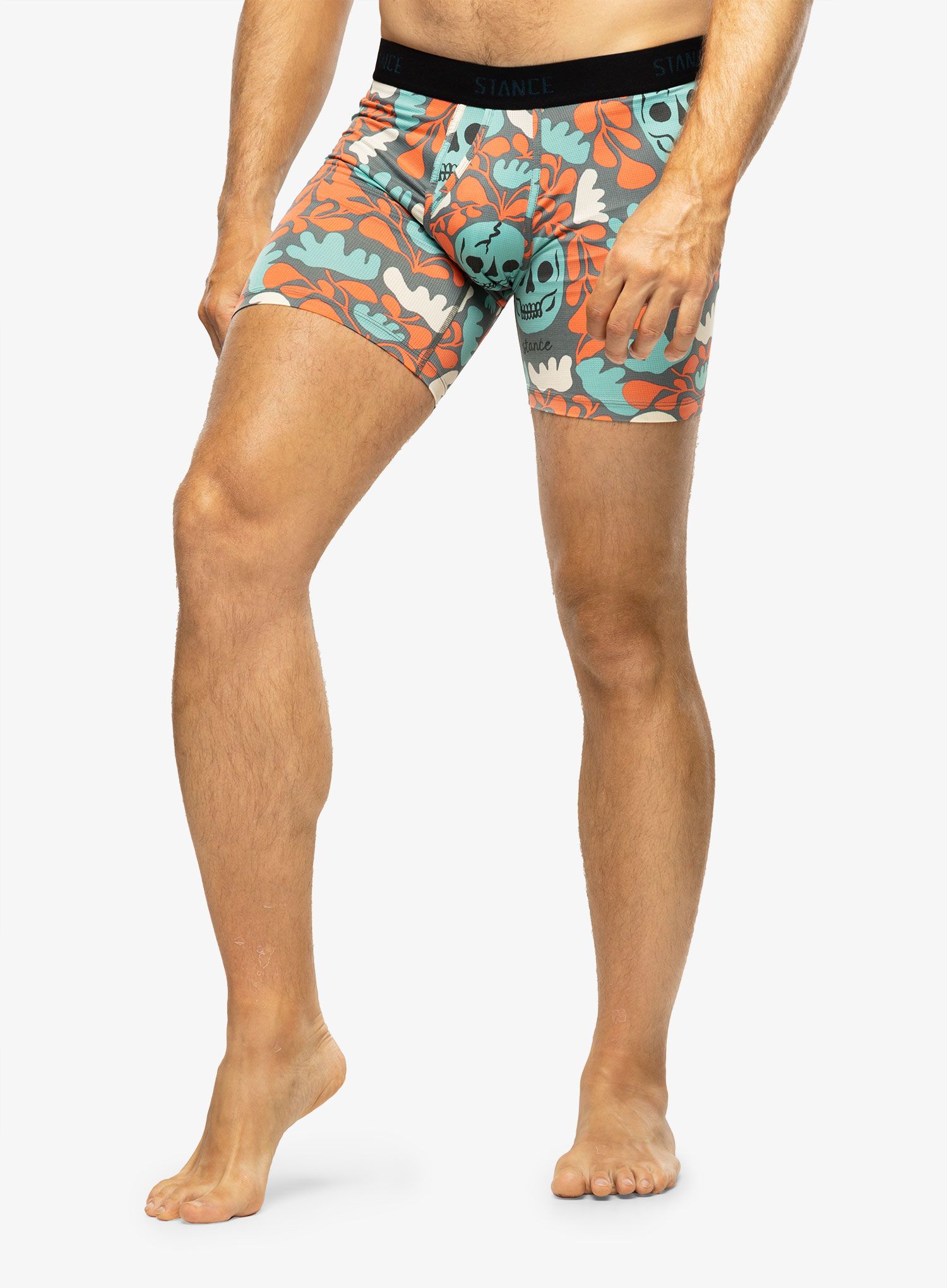 Termoaktivní boxerky Stance Skelly Nelly Wholester - teal