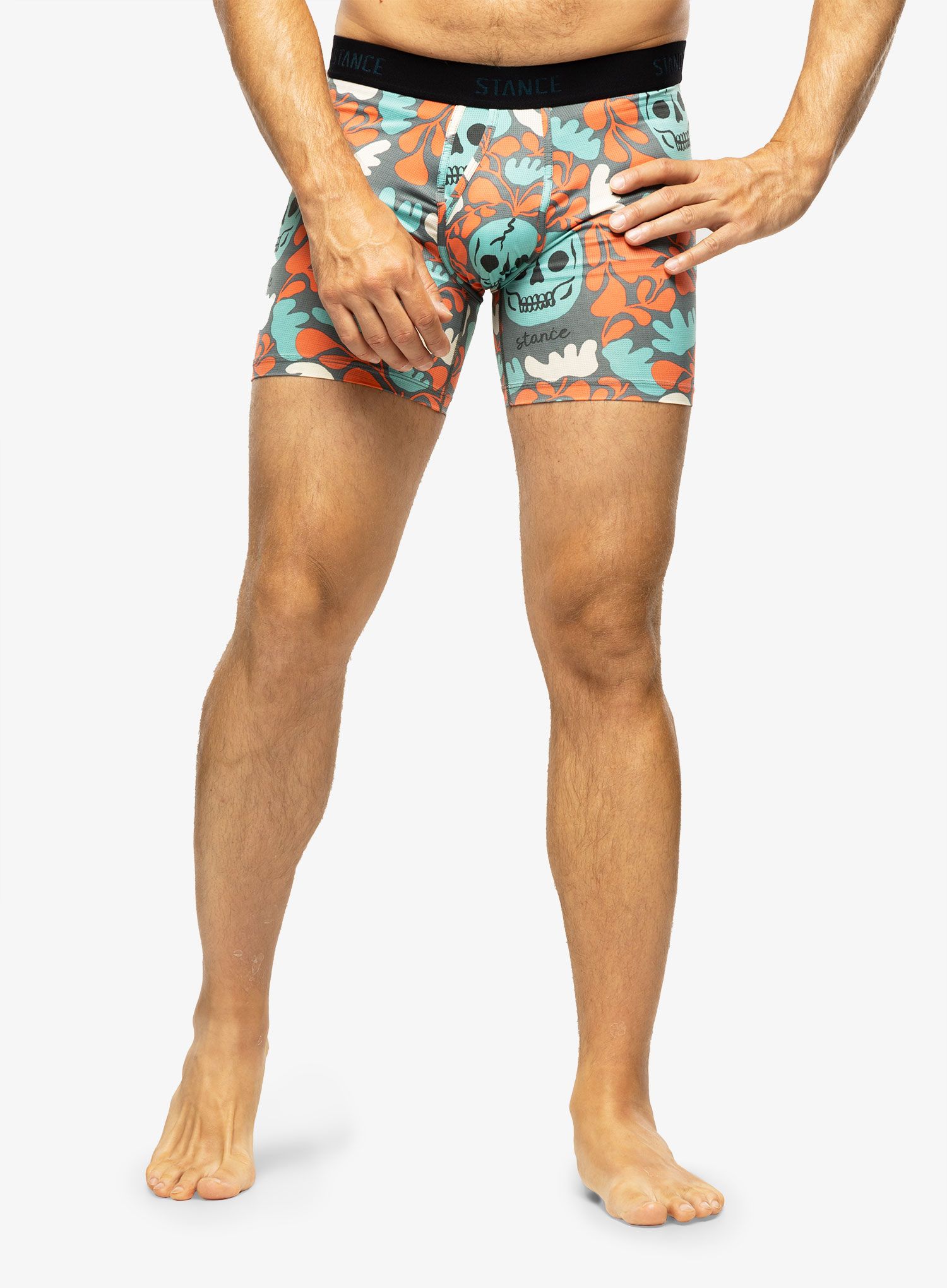 Termoaktivní boxerky Stance Skelly Nelly Wholester - teal
