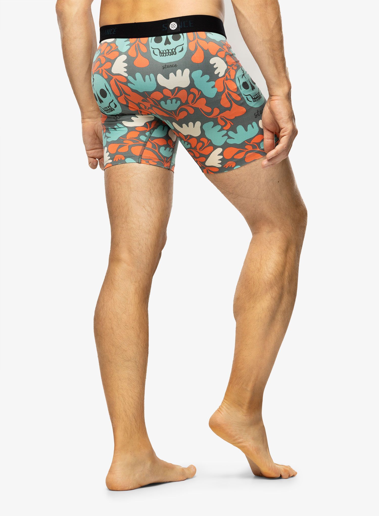 Termoaktivní boxerky Stance Skelly Nelly Wholester - teal