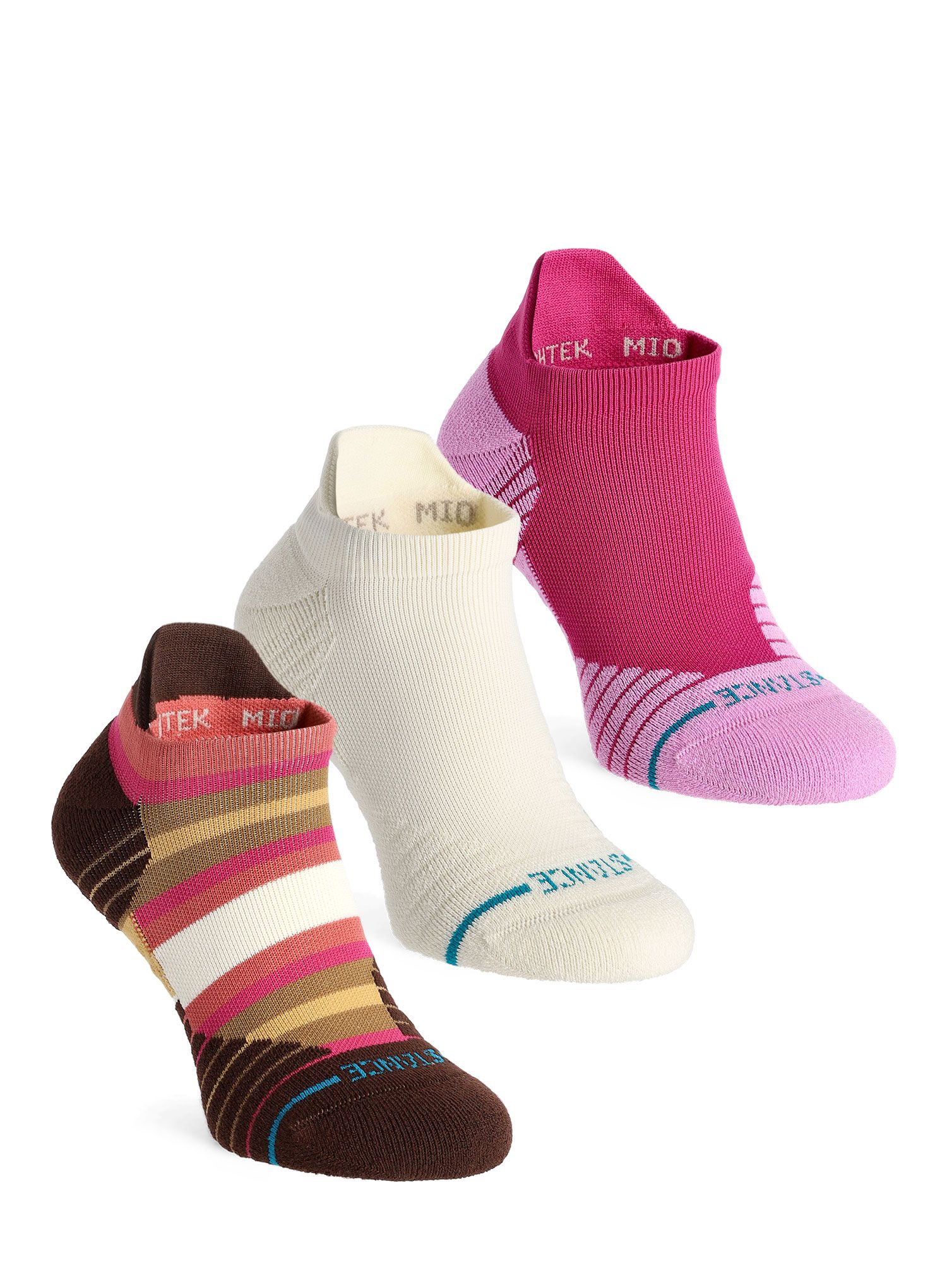 Ponožky Stance Steady Flow 3 Pack - magenta