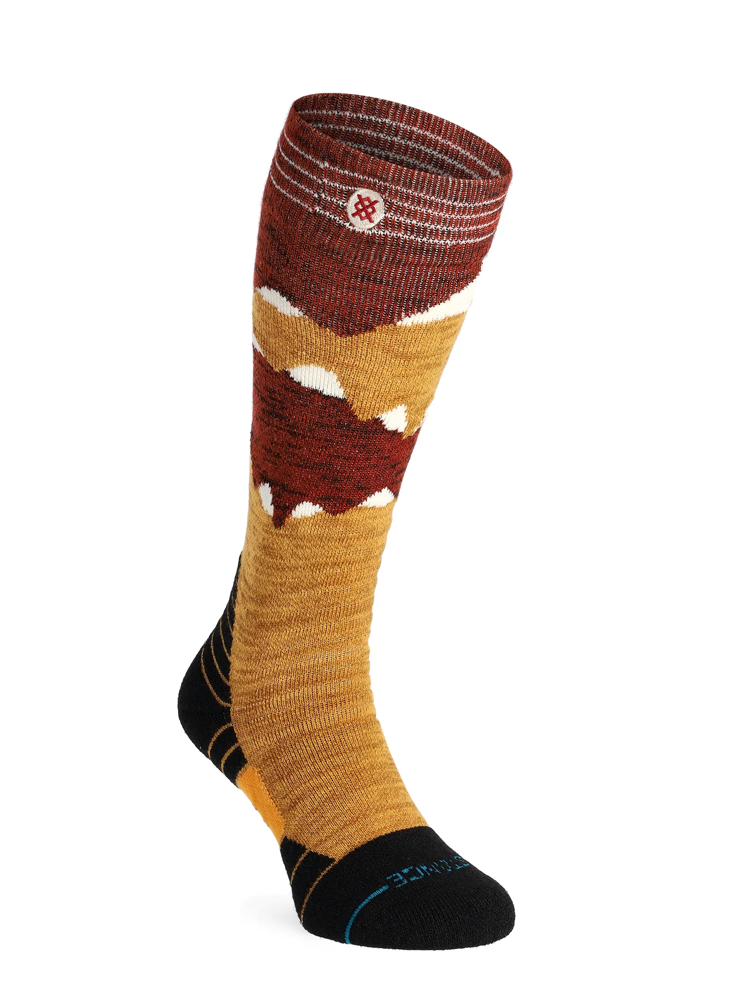 Lyžařské ponožky Stance Windy Peaks Mid Wool Snow - gold
