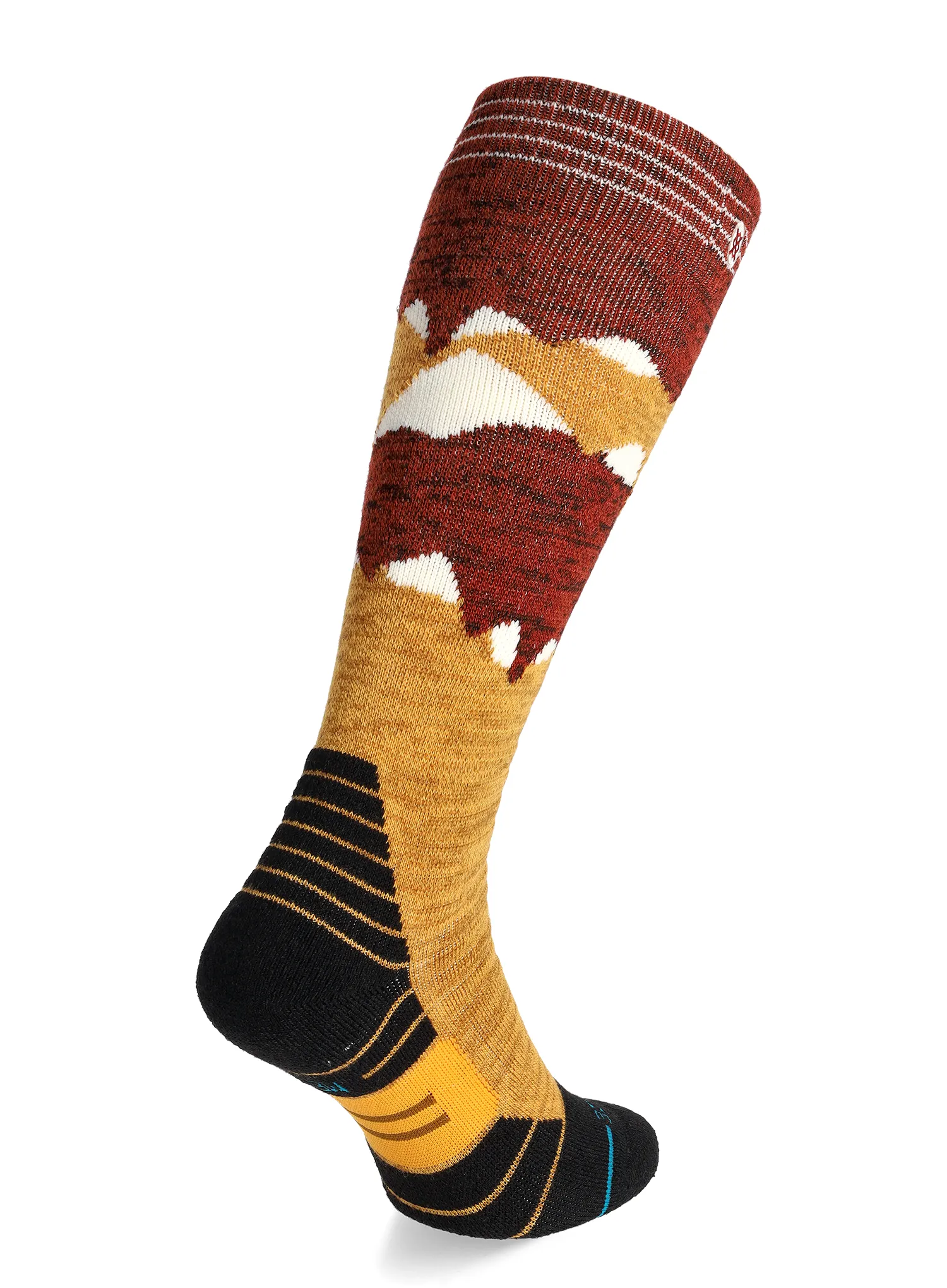 Lyžařské ponožky Stance Windy Peaks Mid Wool Snow - gold