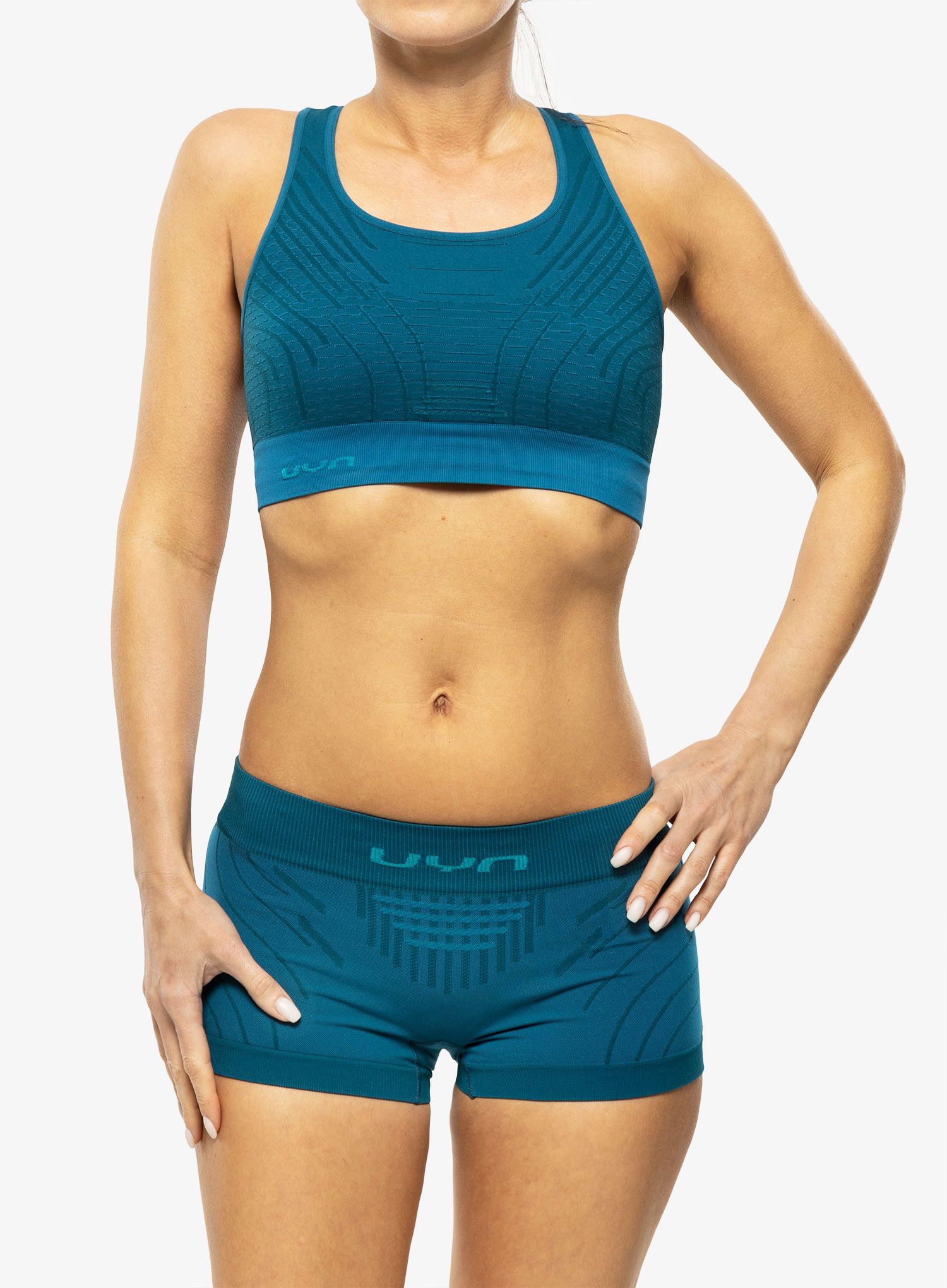 Sportovní podprsenka UYN Motyon 2.0 UW Bra High Support - blue poseidon
