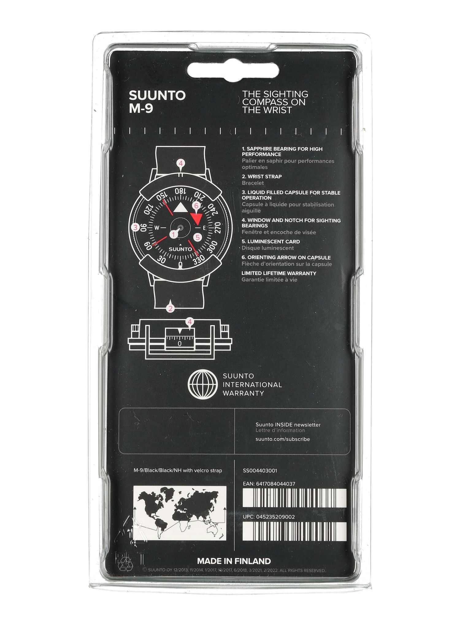 Kompas Suunto M-9 NH - black/black