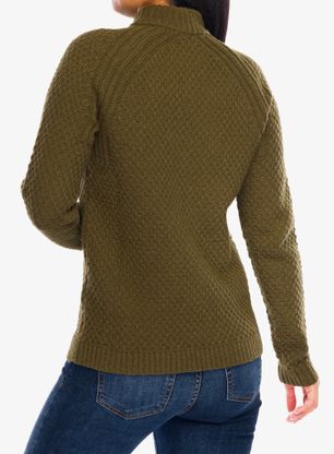 Dámský svetr Royal Robbins Westlands Mock Neck - dark olive