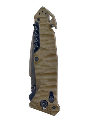 Turistický nůž TB Outdoor CAC Serration Manche Toxifie - khaki