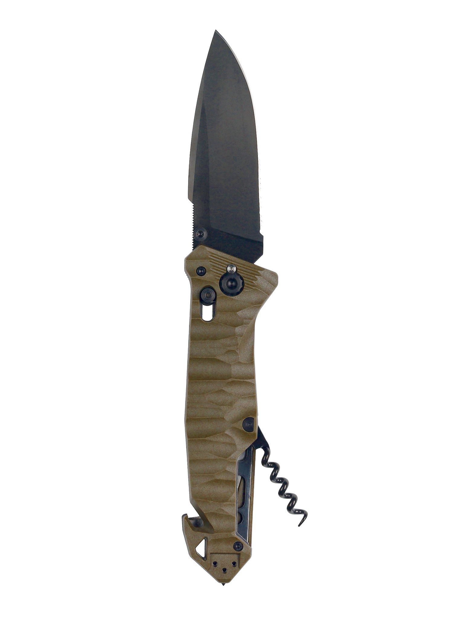 Turistický nůž TB Outdoor CAC Serration Manche Toxifie - khaki