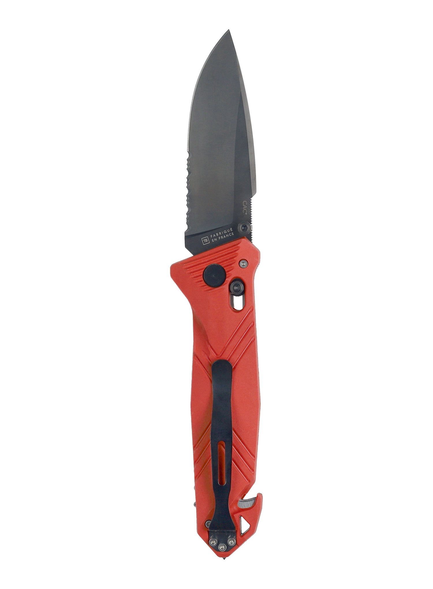 Skládací turistický nůž TB Outdoor CAC Serration - red