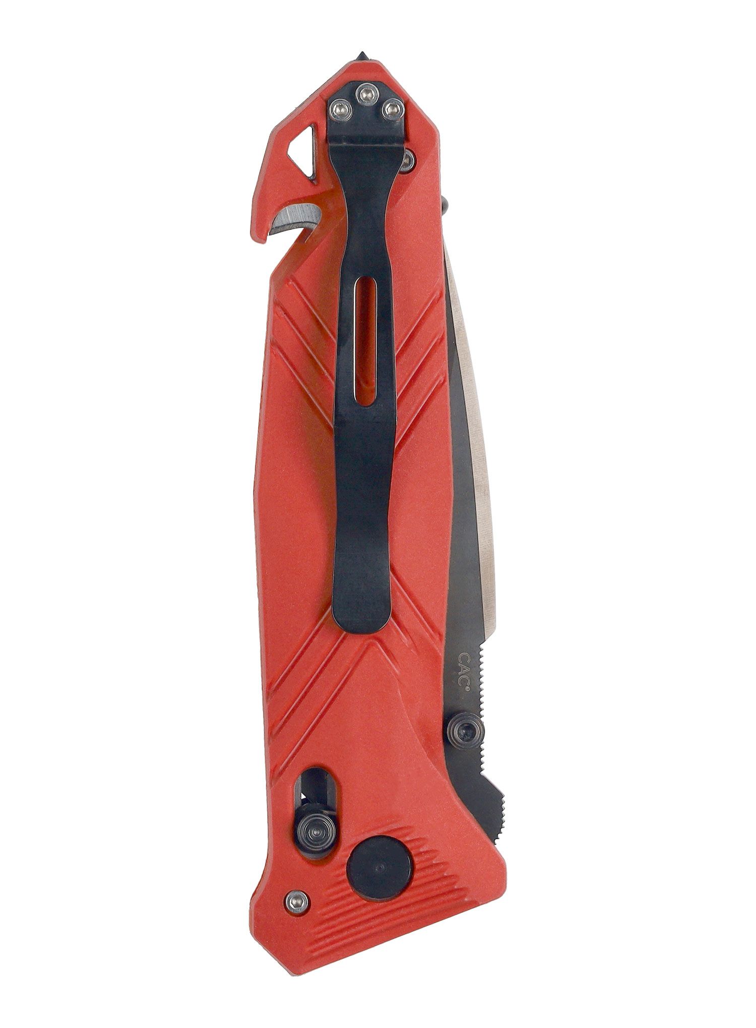 Skládací turistický nůž TB Outdoor CAC Serration - red