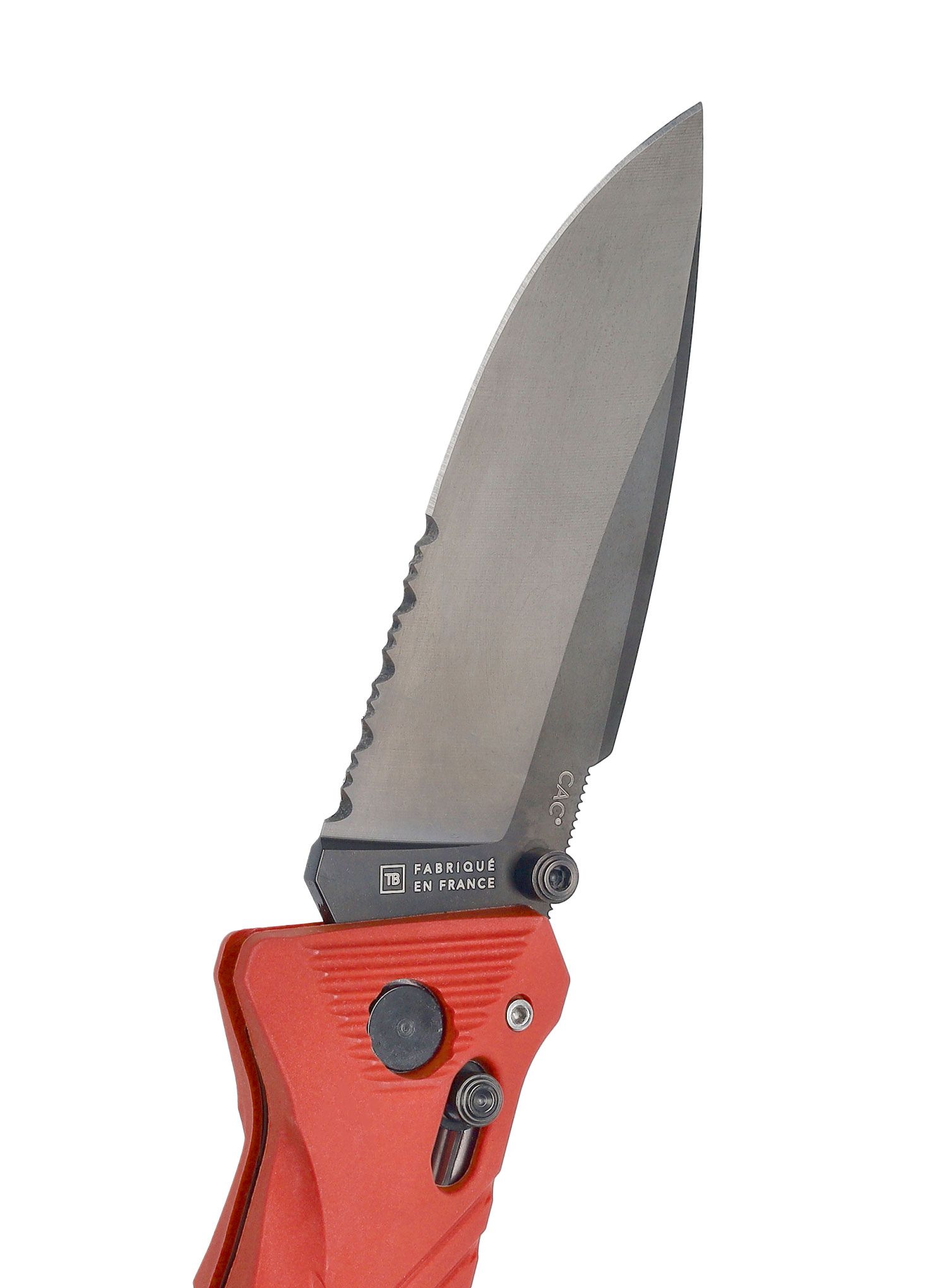 Skládací turistický nůž TB Outdoor CAC Serration - red