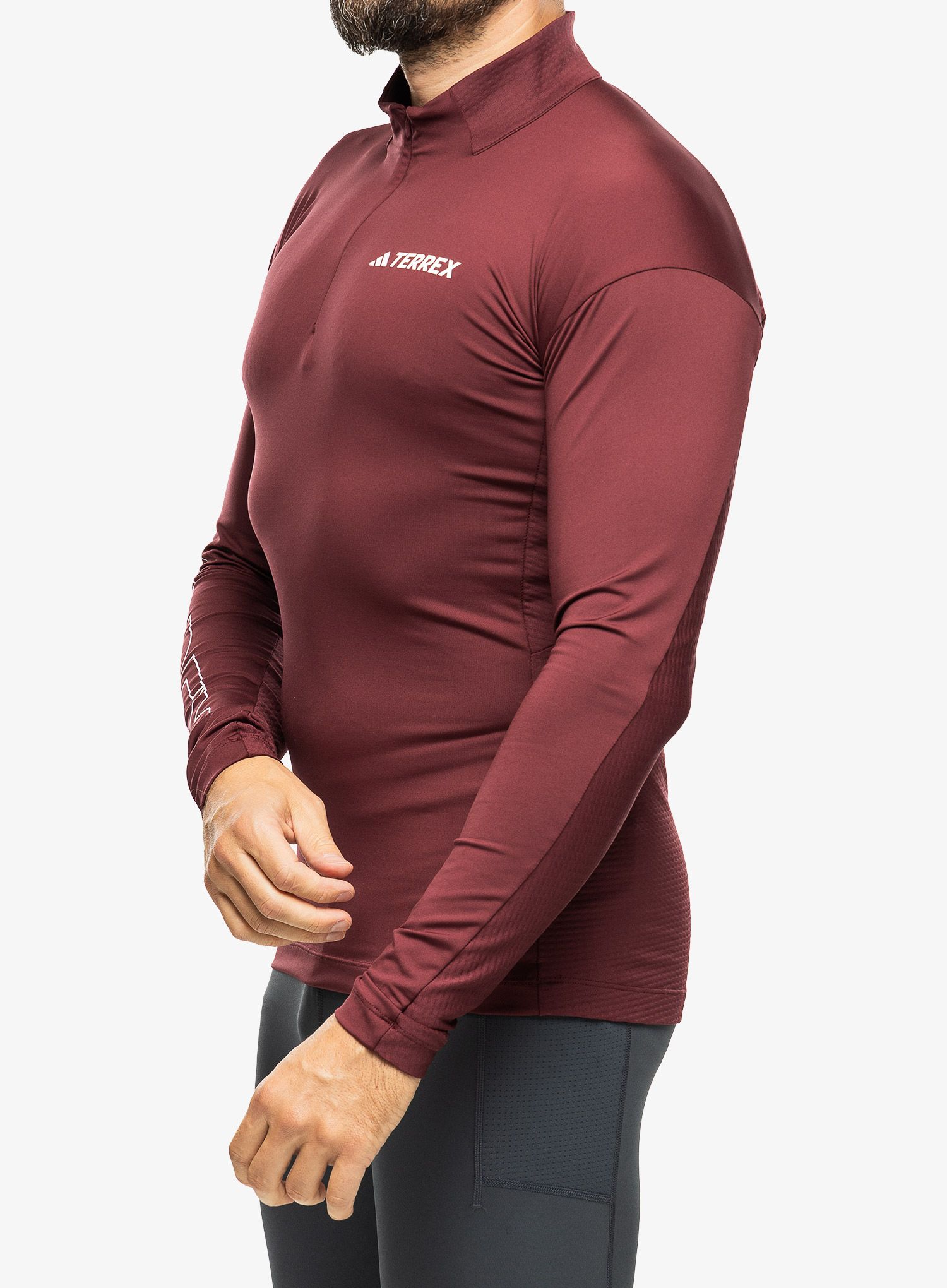 Pánská mikina adidas TERREX Xperior Longsleeve - shadow red