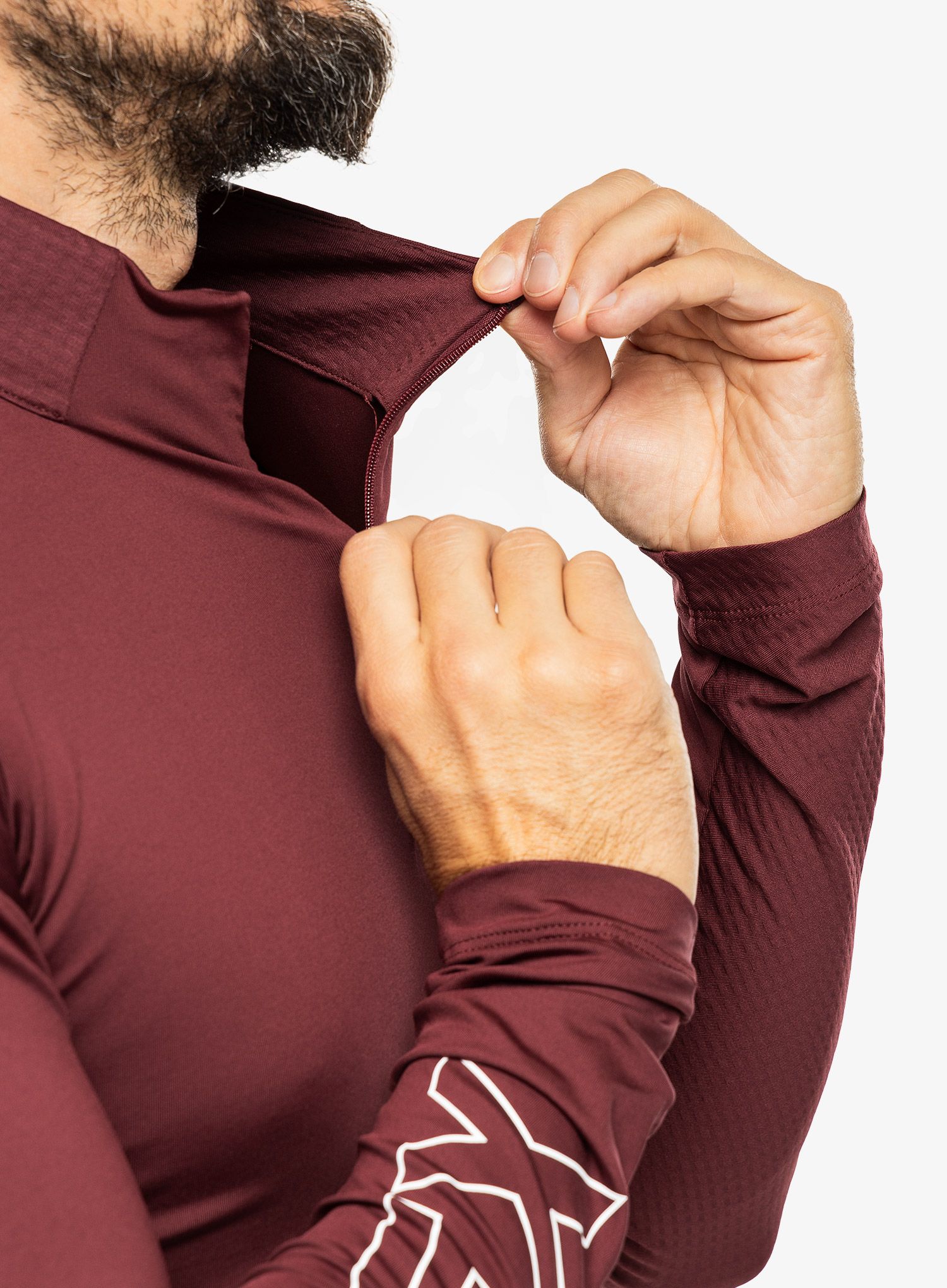Pánská mikina adidas TERREX Xperior Longsleeve - shadow red