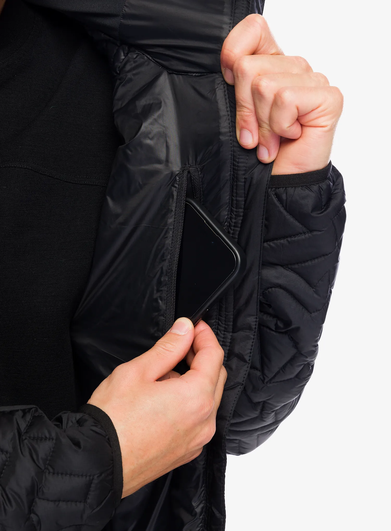Zateplená bunda adidas TERREX Xperior PrimaLoft Loose Fill Insulated Hooded Jkt - black