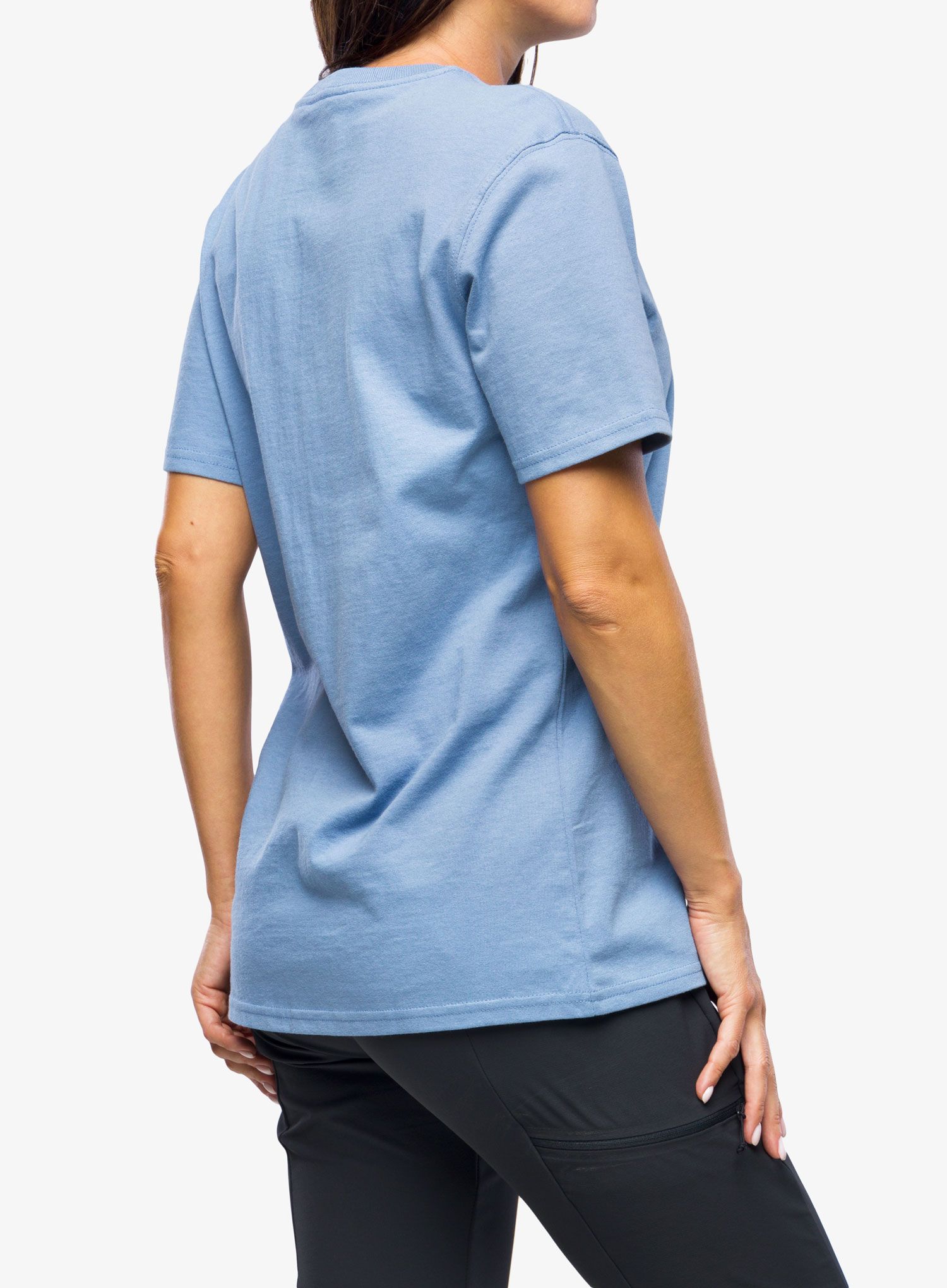 Bavlněné tričko dámské Carhartt Workwear Pocket S/S T-Shirt - skystone