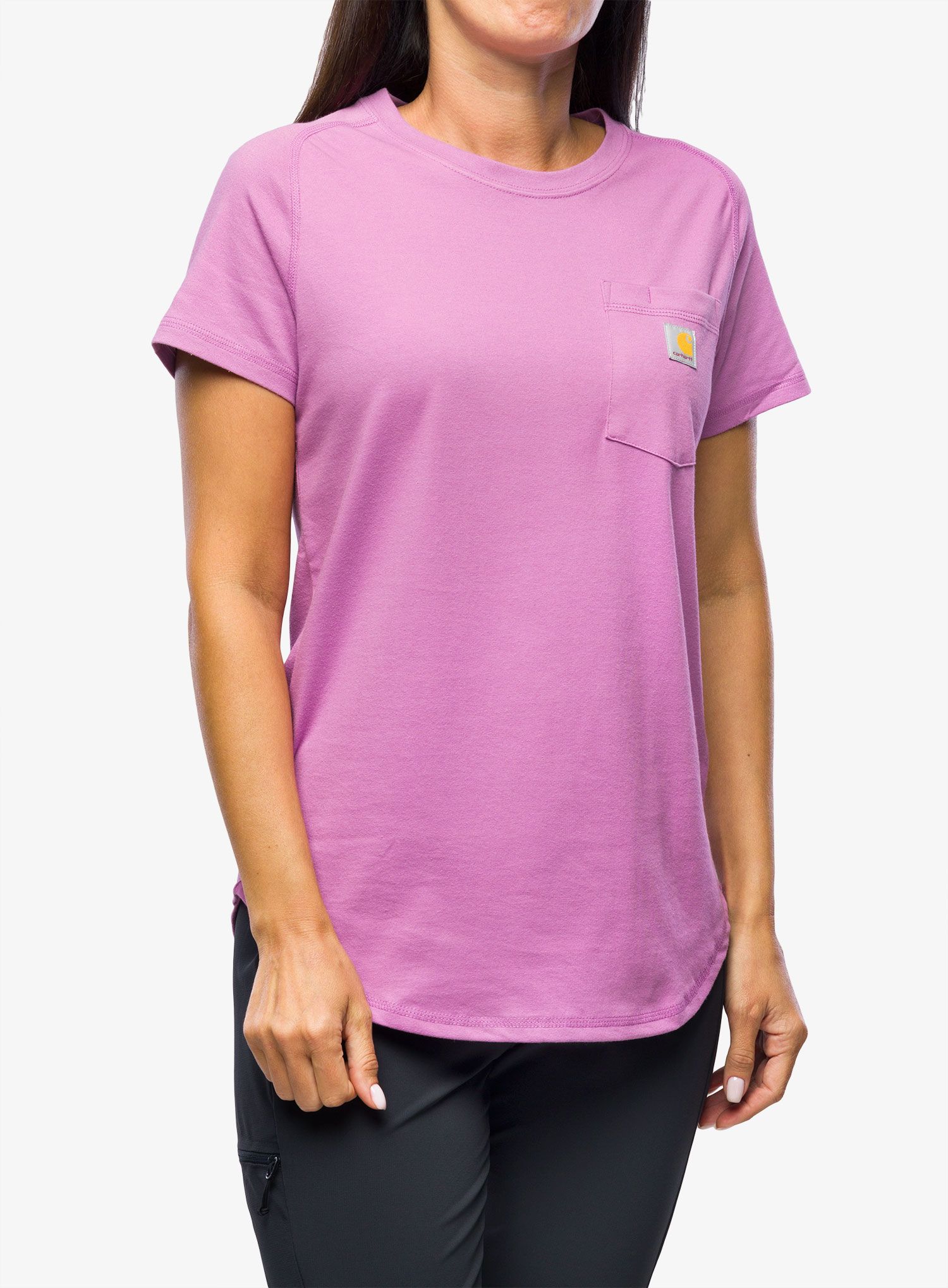 Dámské tričko Carhartt Midweight S/S Pocket T-Shirt - thistle