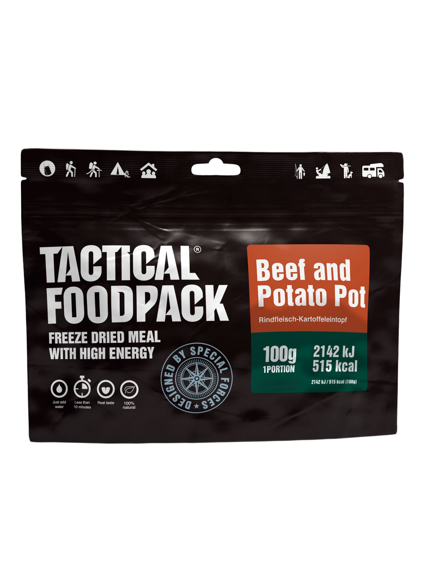 Lyofilizát Tactical Foodpack Hovězí guláš s bramborem 370 g