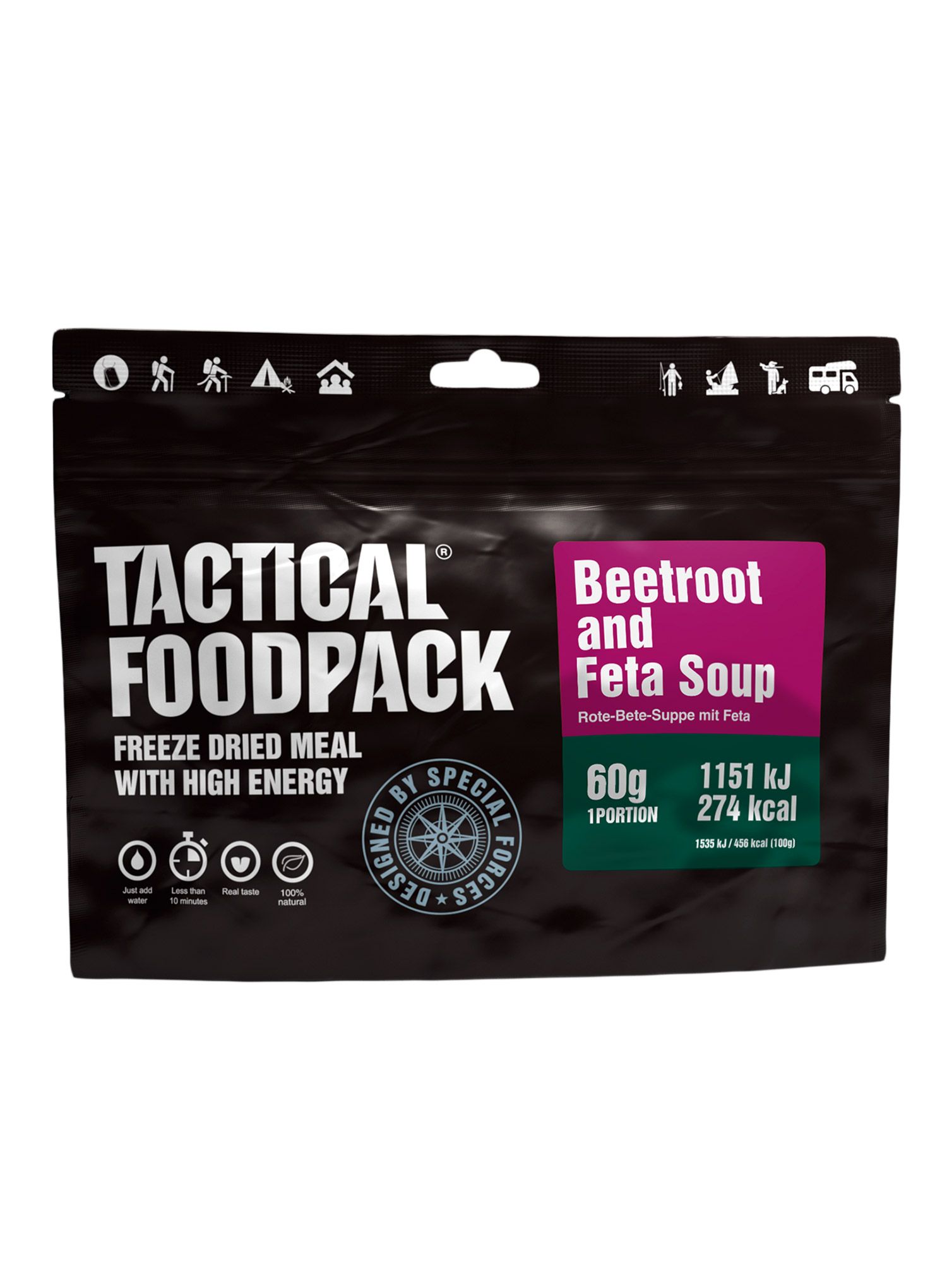 Lyofilizát Tactical Foodpack Polévka z červené řepy s fetou 410 g