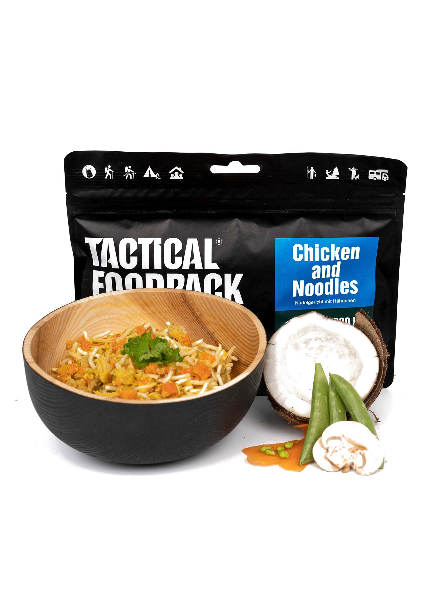 Lyofilizát Tactical Foodpack Těstoviny s kuřecím masem 425 g