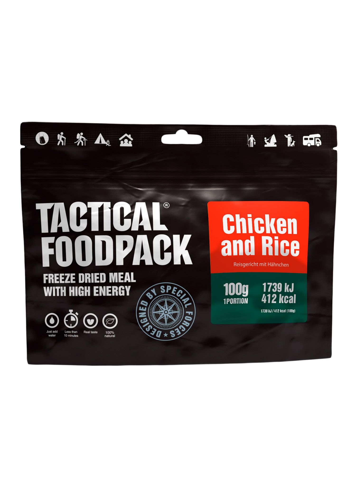 Lyofilizát Tactical Foodpack Kuře s rýží 400 g