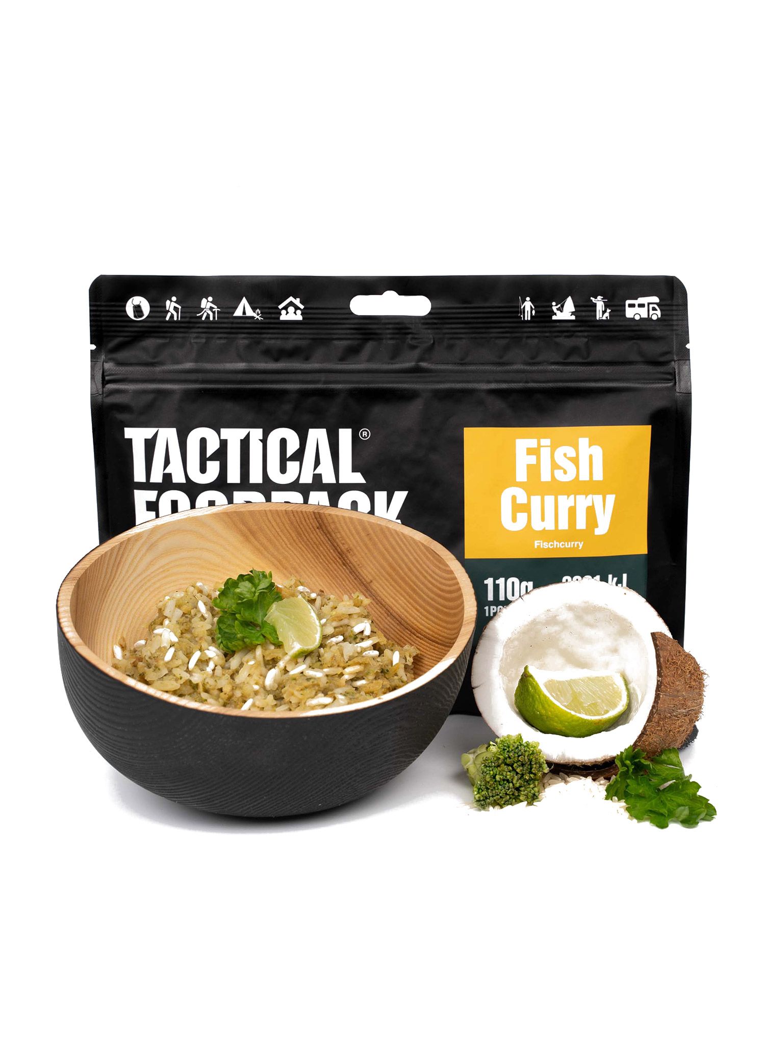 Lyofilizát Tactical Foodpack Rybí kari 410 g