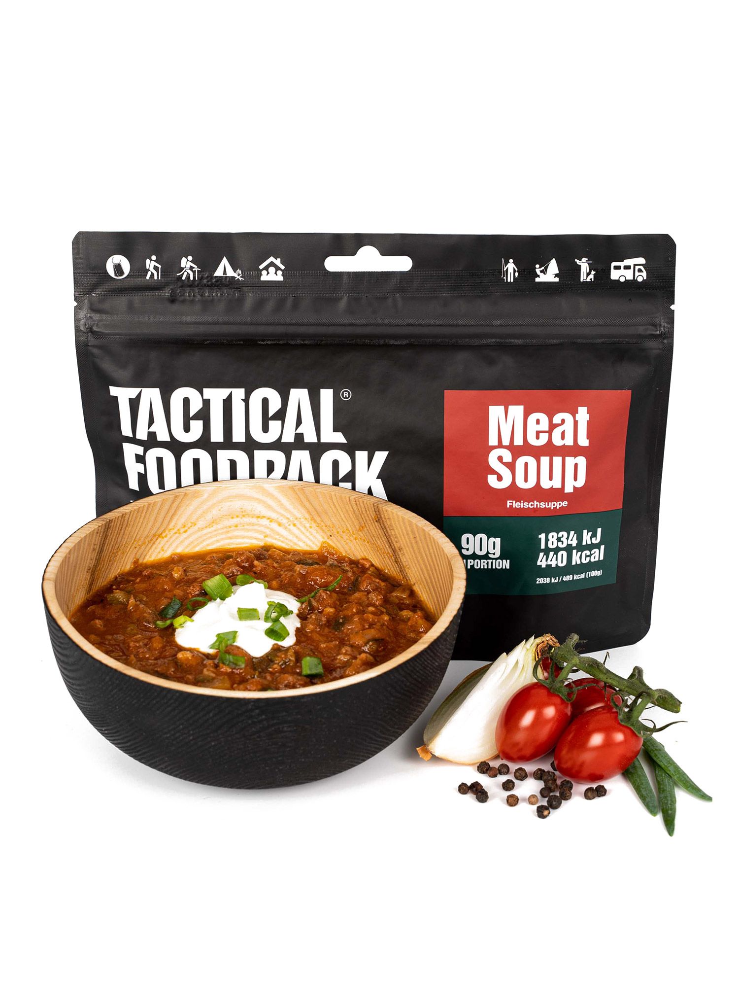 Lyofilizát Tactical Foodpack Masová polévka 490 g