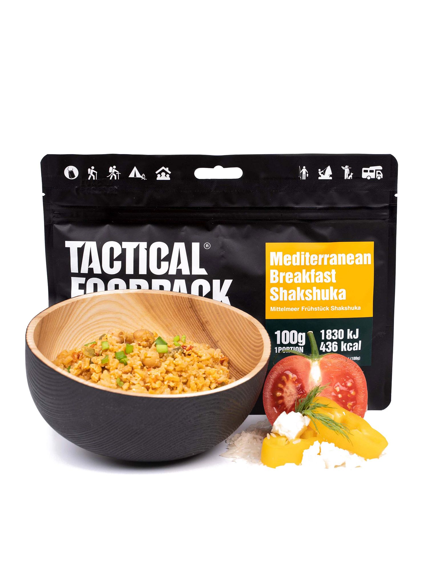 Lyofilizát Tactical Foodpack Středomořská snídaně Shakshuka 400 g
