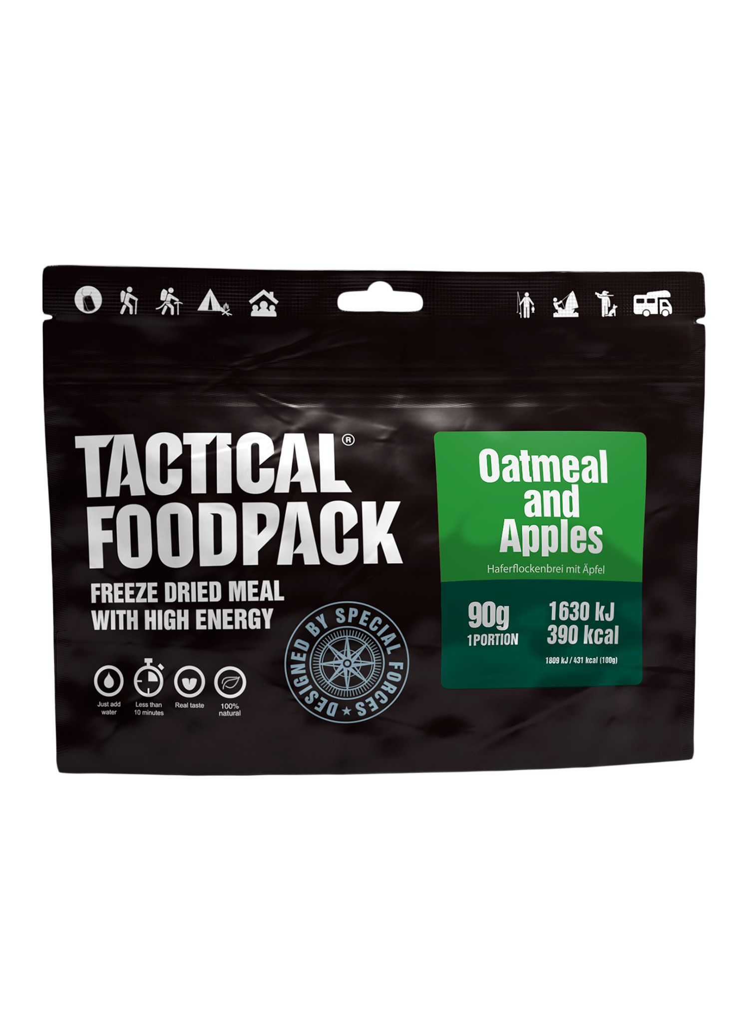 Lyofilizát Tactical Foodpack Ovesná kaše s jablky 340 g