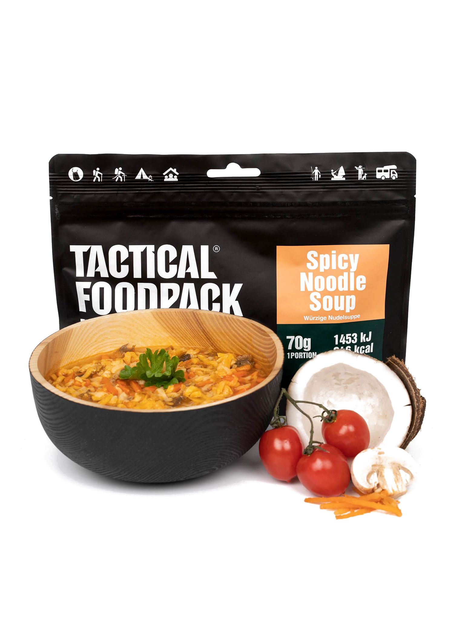 Lyofilizát Tactical Foodpack Pikantní nudlová polévka 370 g