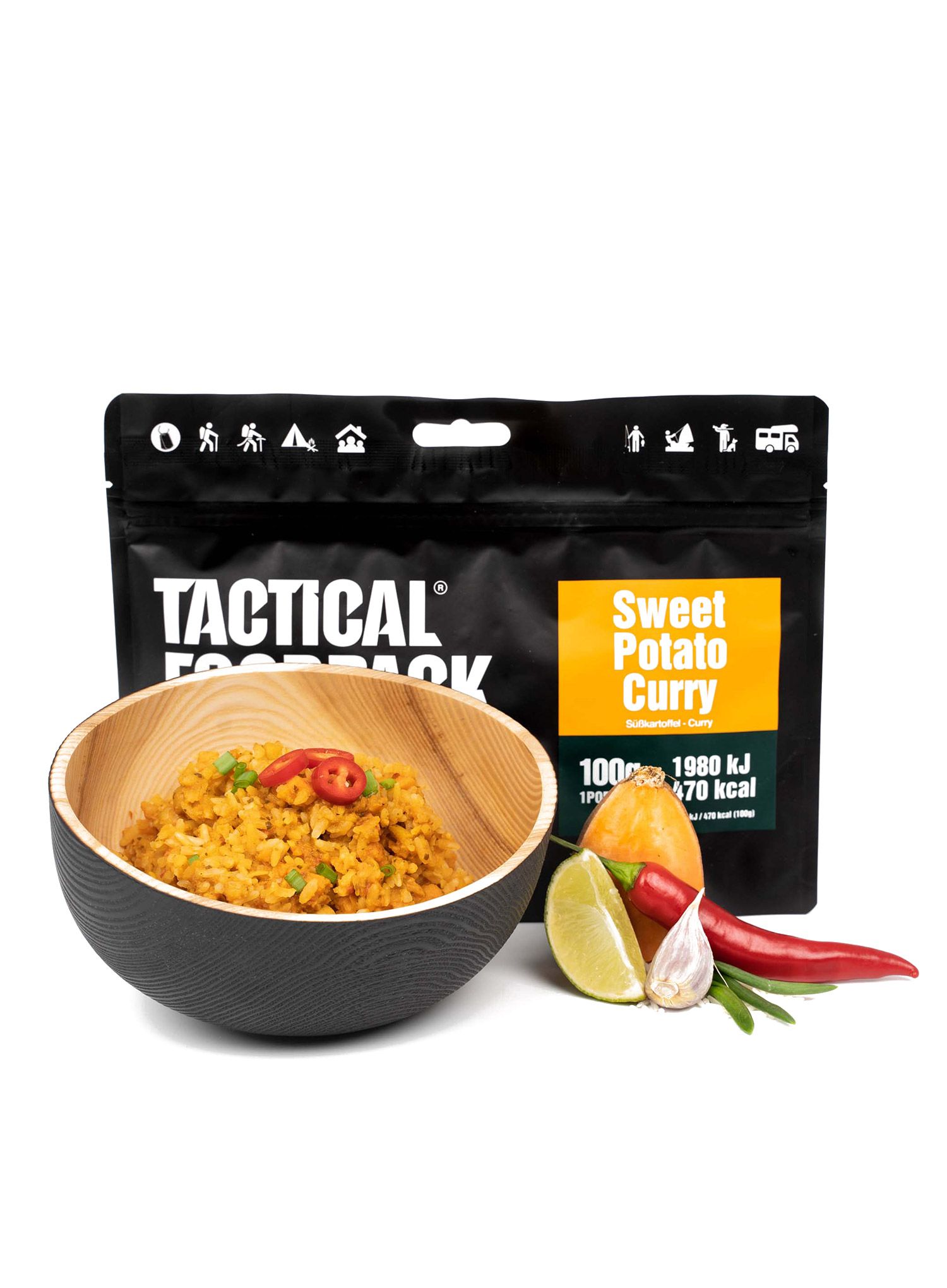 Lyofilizát Tactical Foodpack Kari se sladkými bramborami 400 g