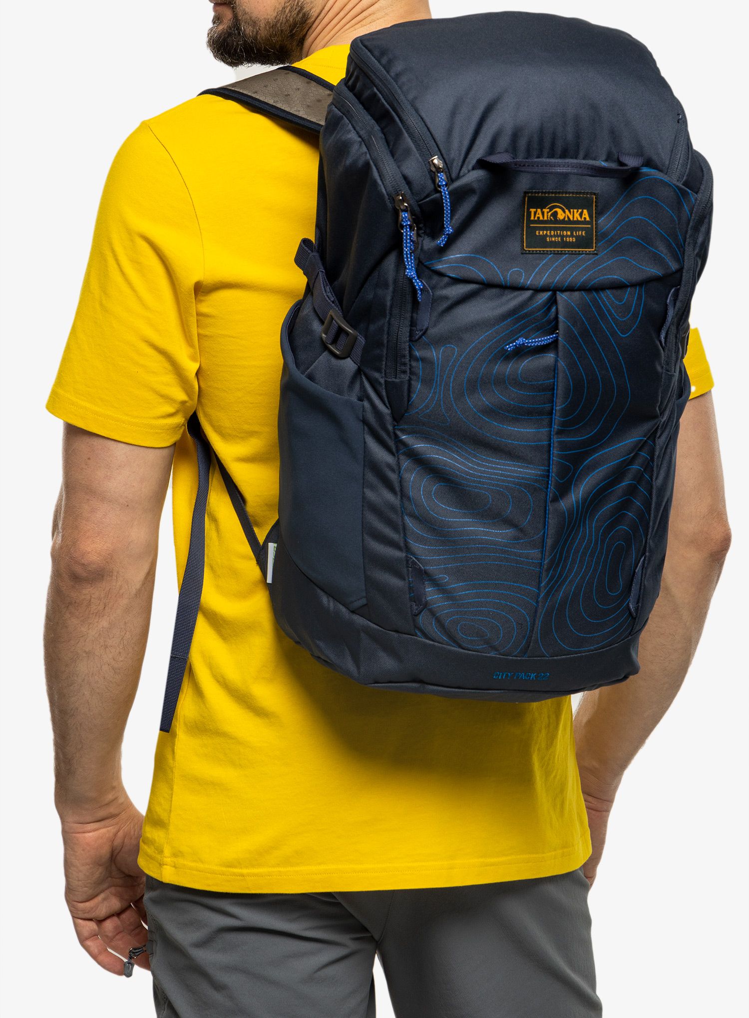 Městský batoh Tatonka City Pack 22 - navy curve