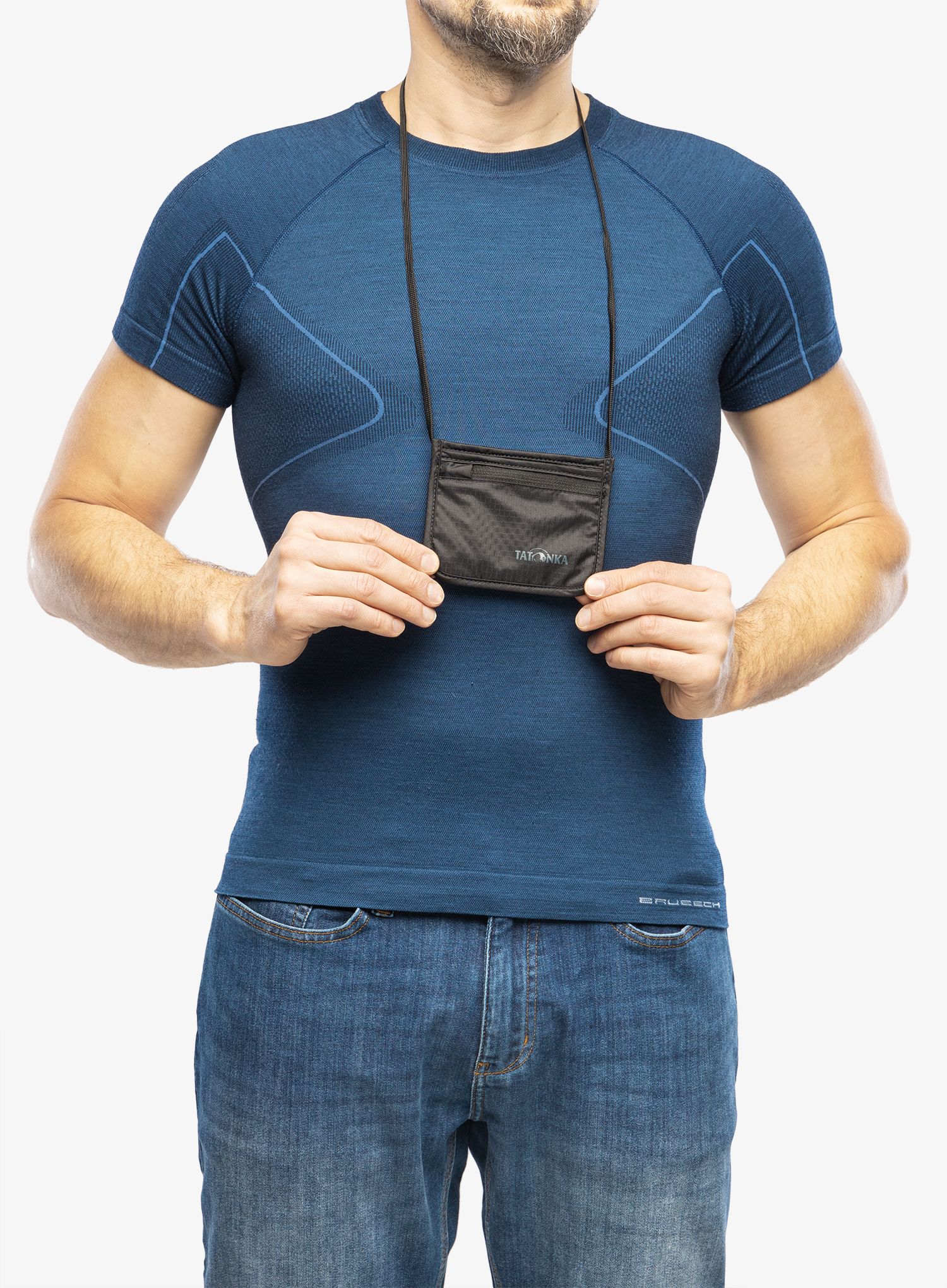 Kapsička na krk Tatonka Skin ID Pocket - black