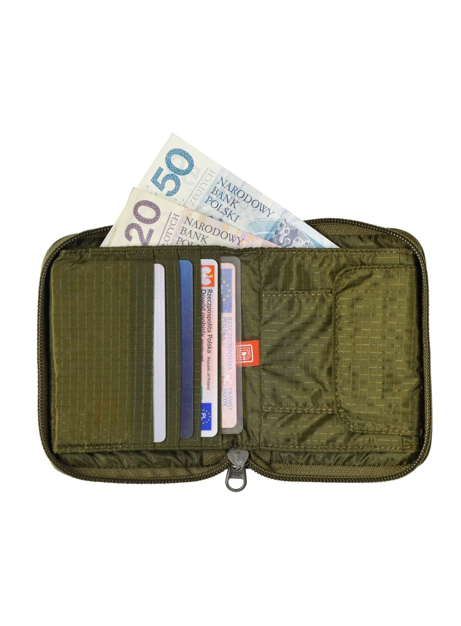 Peněženka Tatonka Zipped Money Box RFID B - olive