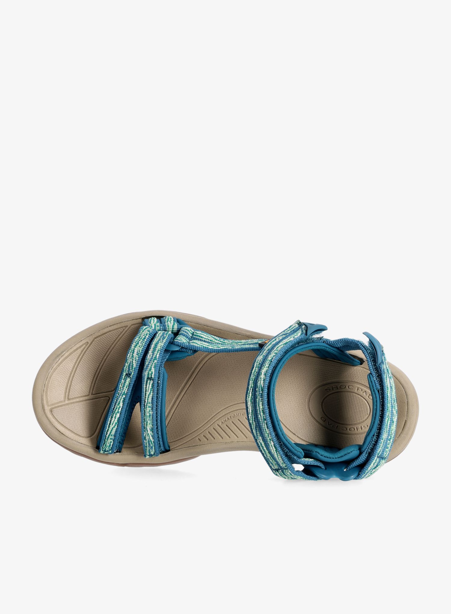 Dámské turistické sandály Teva Terra Fi Lite - waves cadmium green