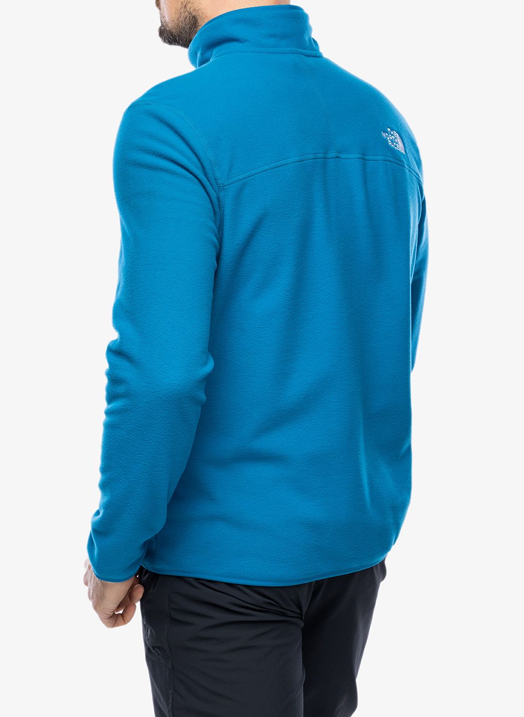 Fleece mikina The North Face 100 Glacier 1/4 Zip - adriatic blue