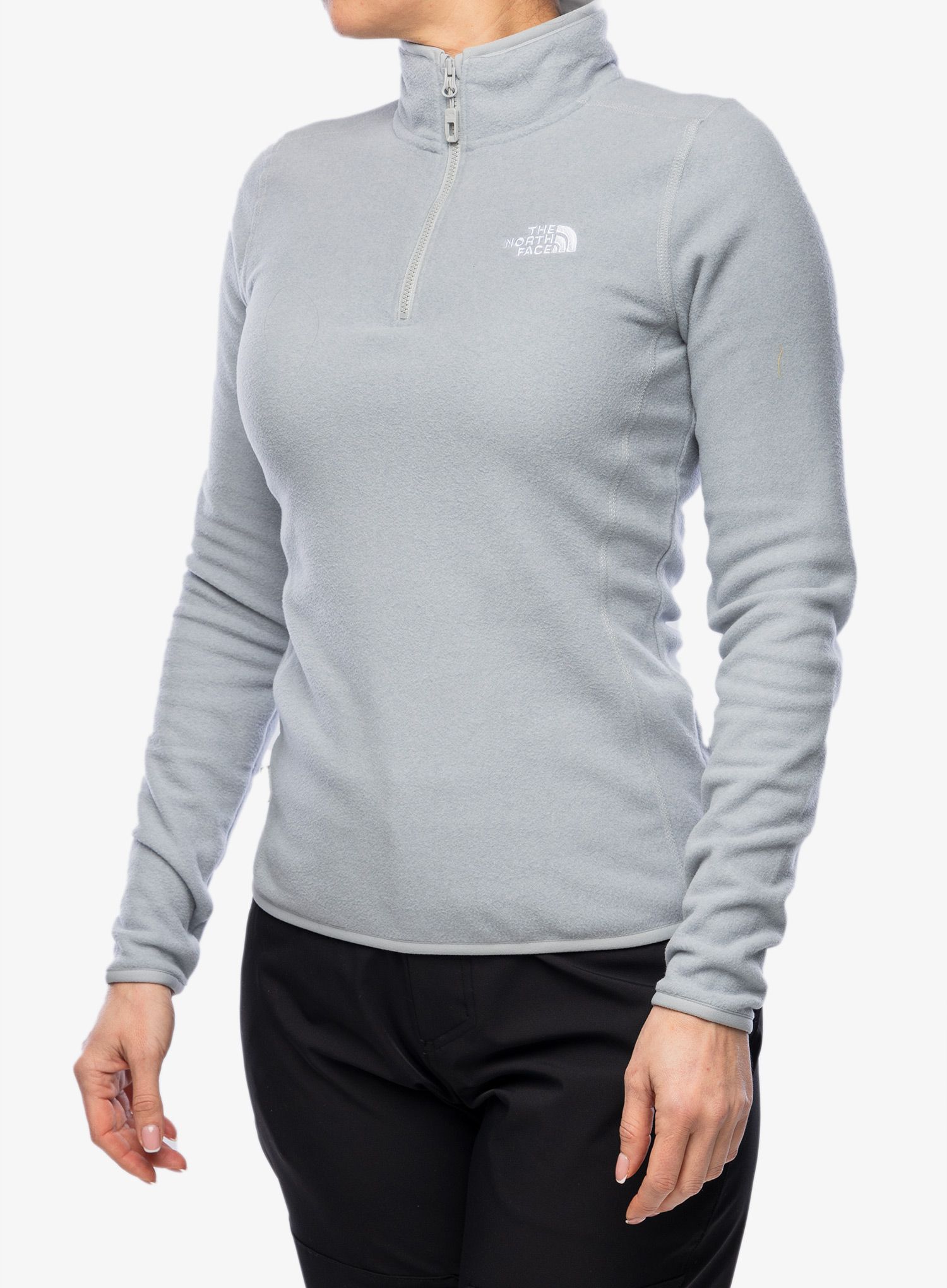 Dámská mikina The North Face 100 Glacier 1/4 Zip - light grey