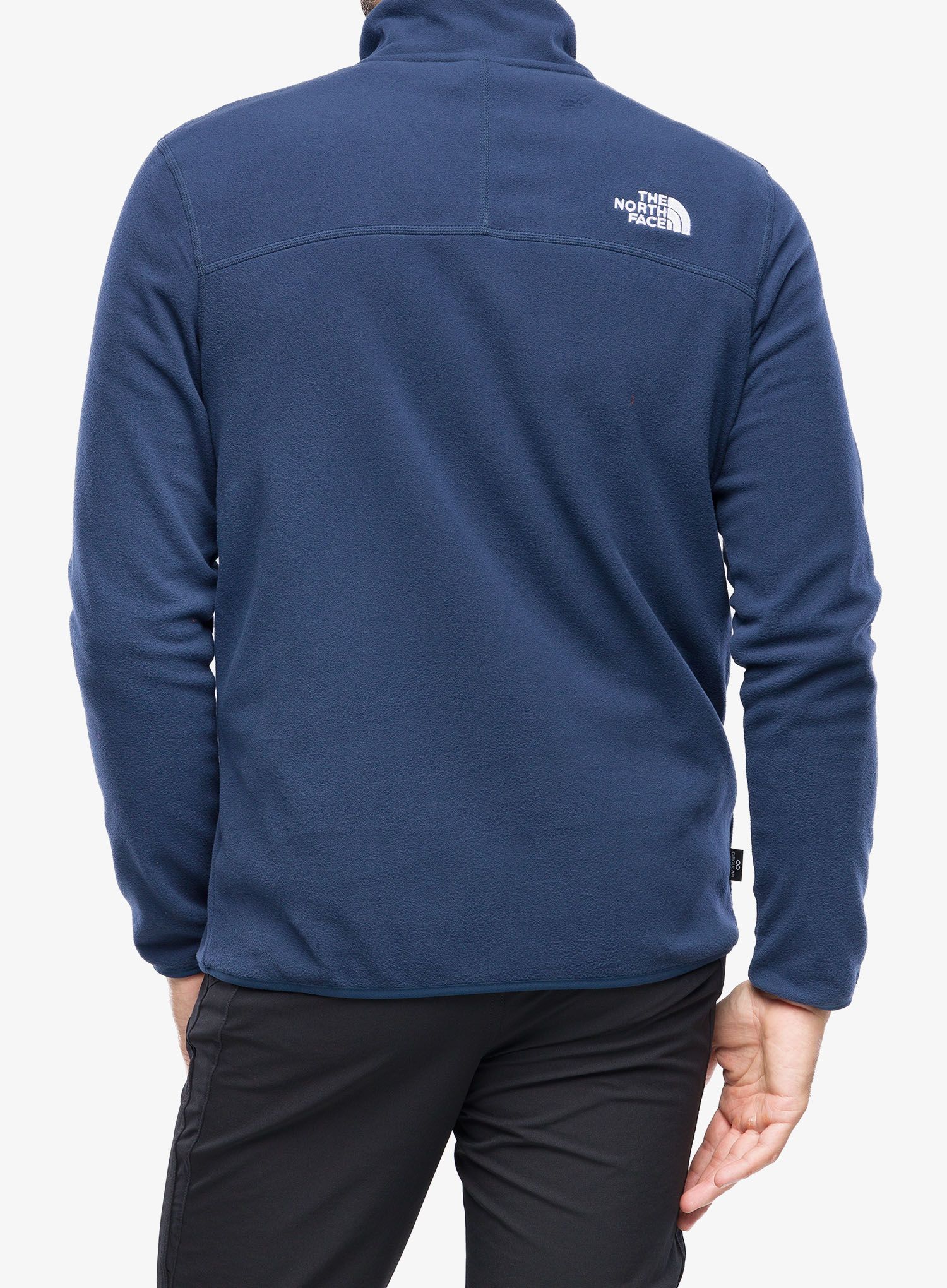 Fleece mikina The North Face 100 Glacier 1/4 Zip - summit navy