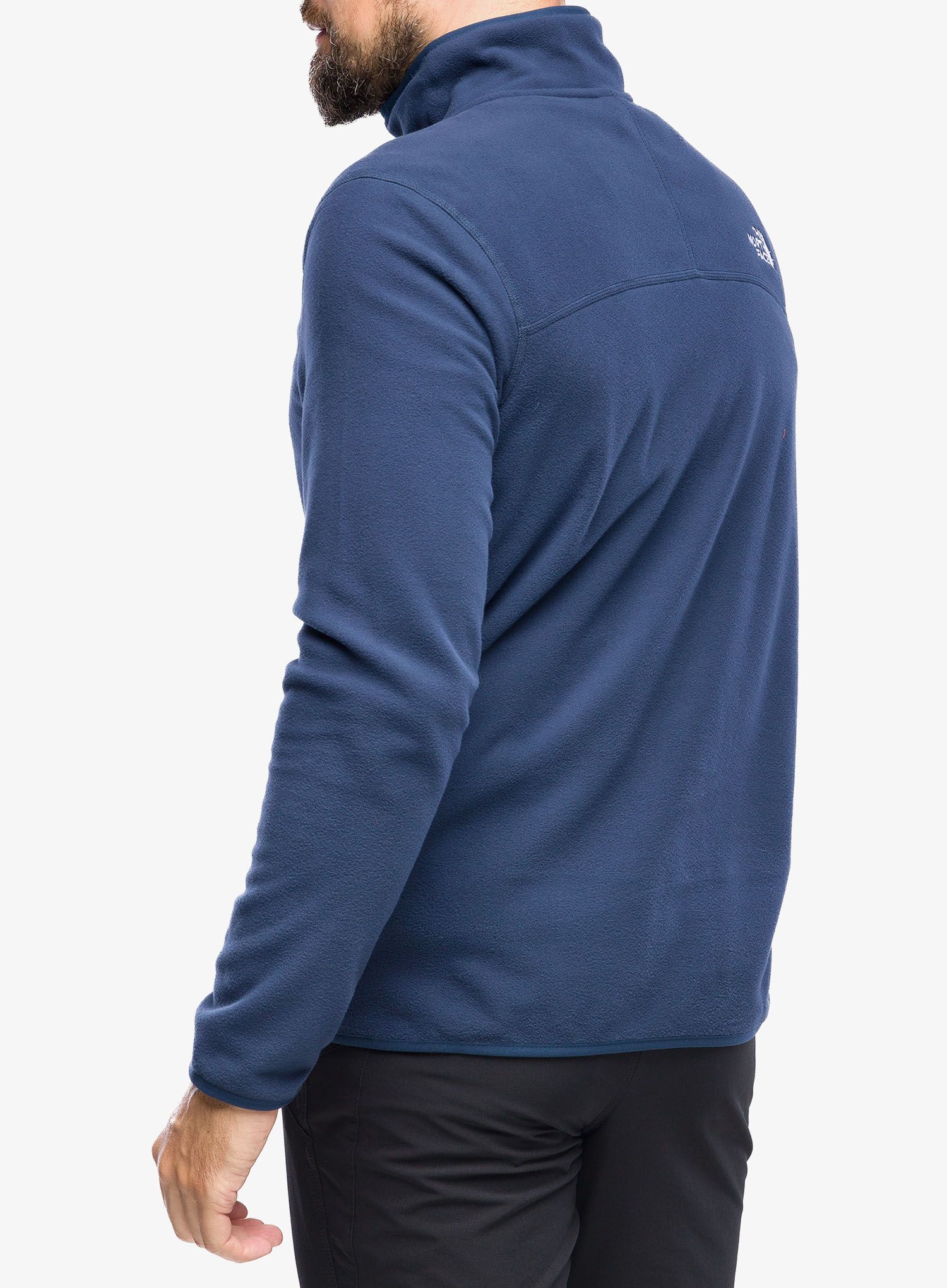 Fleece mikina The North Face 100 Glacier 1/4 Zip - summit navy