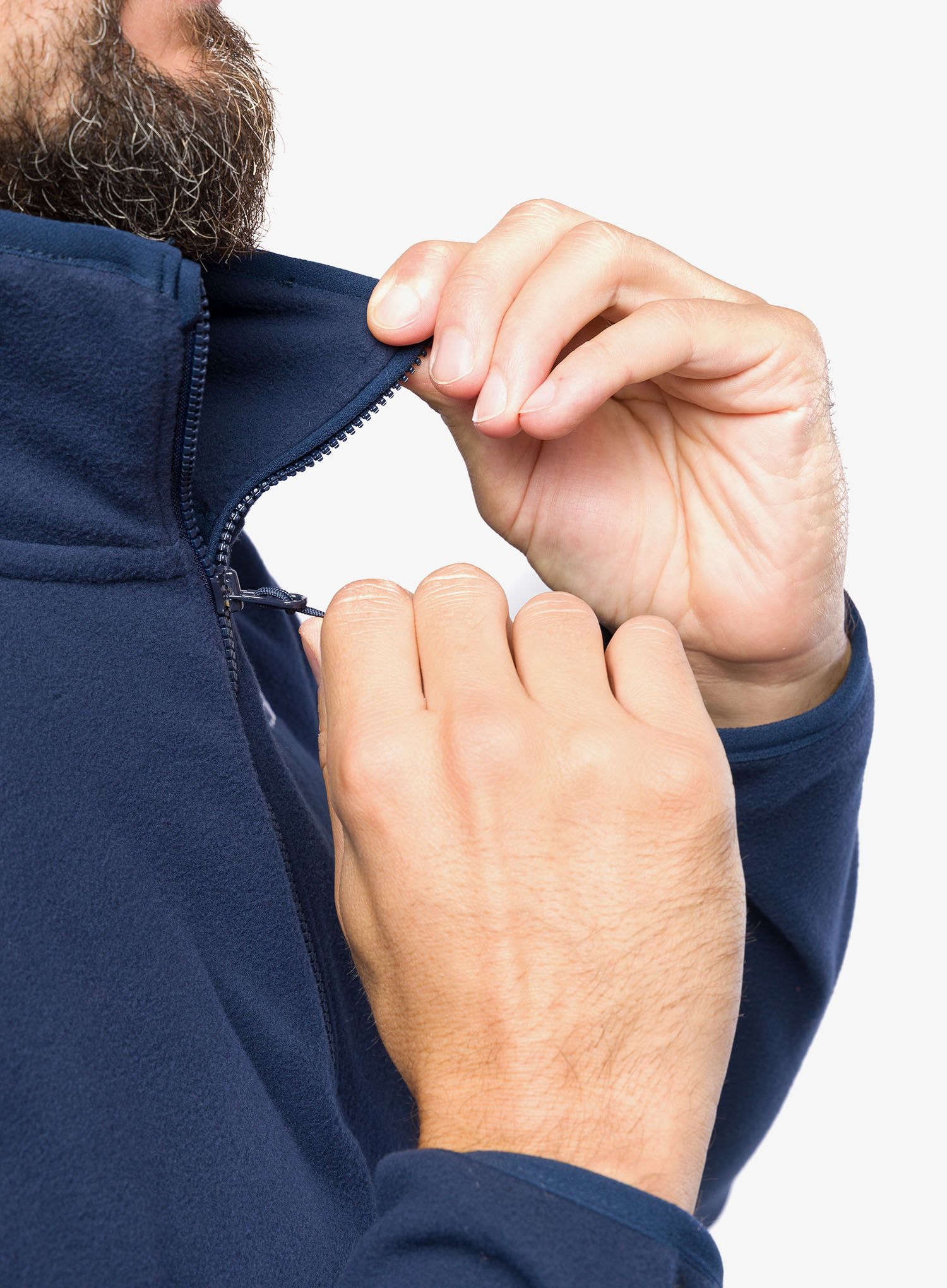 Fleece mikina The North Face 100 Glacier 1/4 Zip - summit navy
