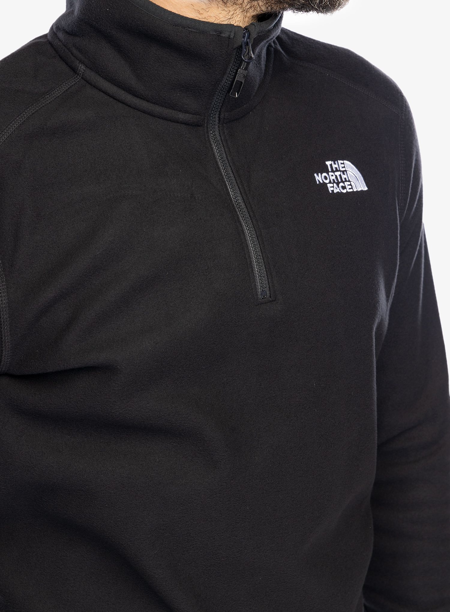 Mikina se zipem The North Face 100 Glacier 1/4 Zip - tnf black