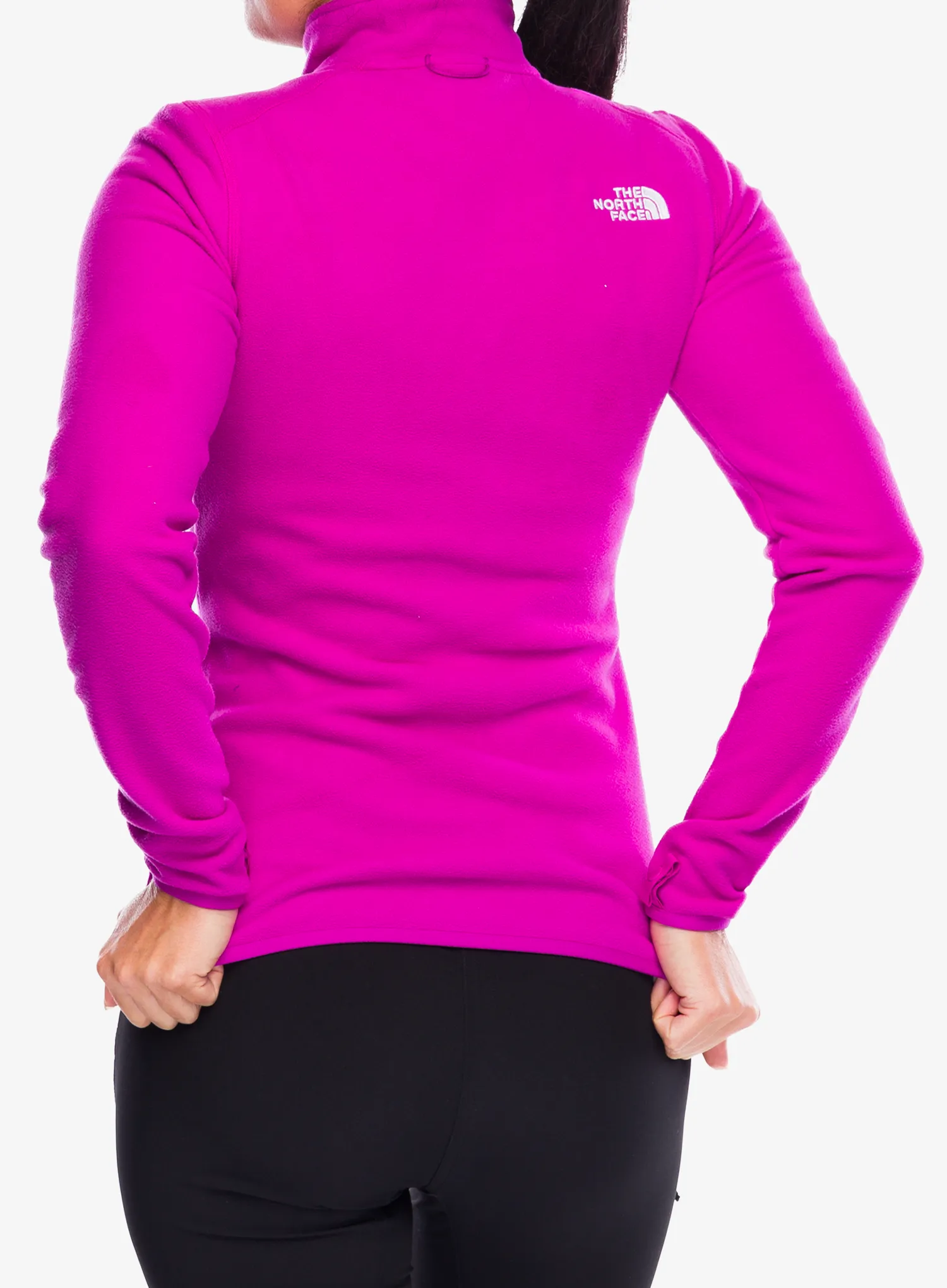 Fleece mikina dámská The North Face 100 Glacier FZ - deep mulberry