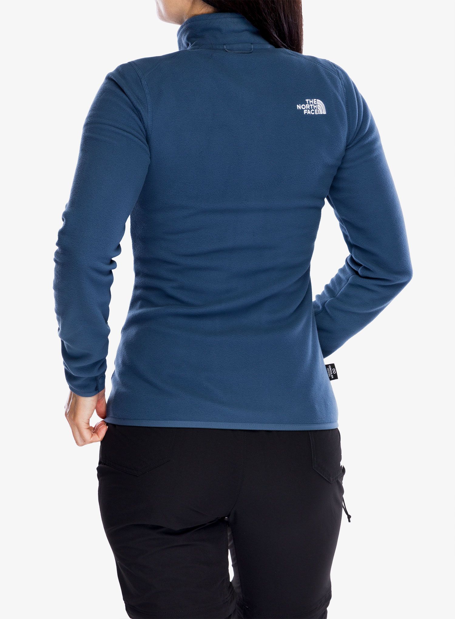 Fleece mikina dámská The North Face 100 Glacier FZ - shady blue