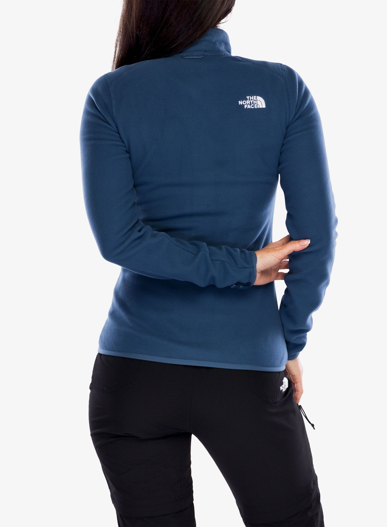Fleece mikina dámská The North Face 100 Glacier FZ - shady blue