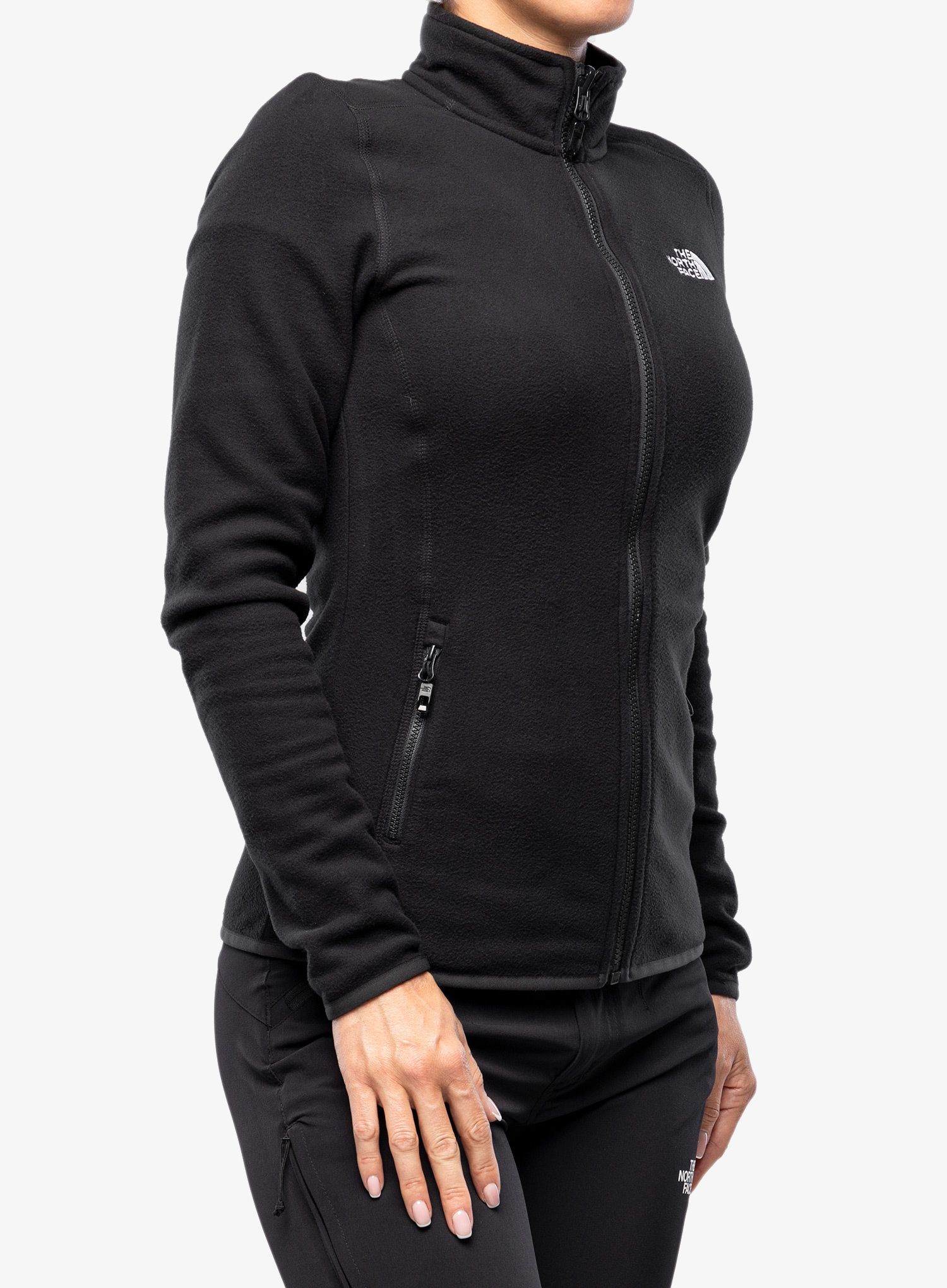 Dámská mikina bez kapuce The North Face 100 Glacier FZ - tnf black