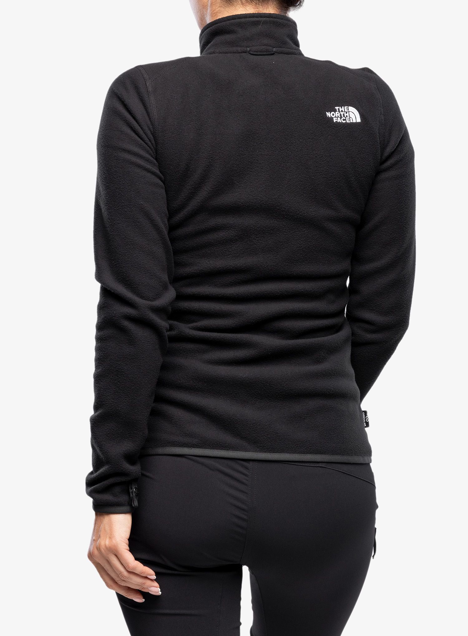 Dámská mikina bez kapuce The North Face 100 Glacier FZ - tnf black