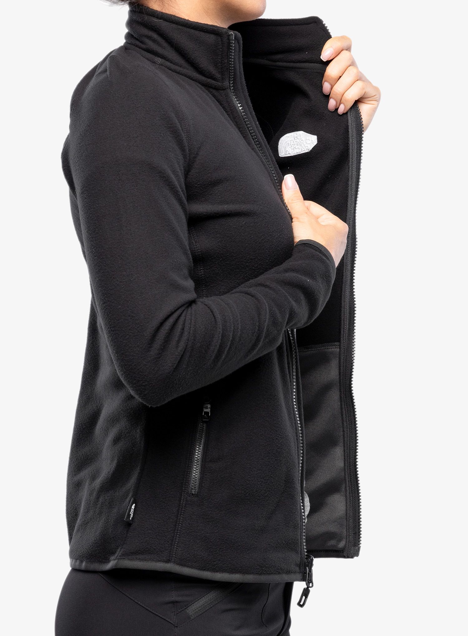 Dámská mikina bez kapuce The North Face 100 Glacier FZ - tnf black