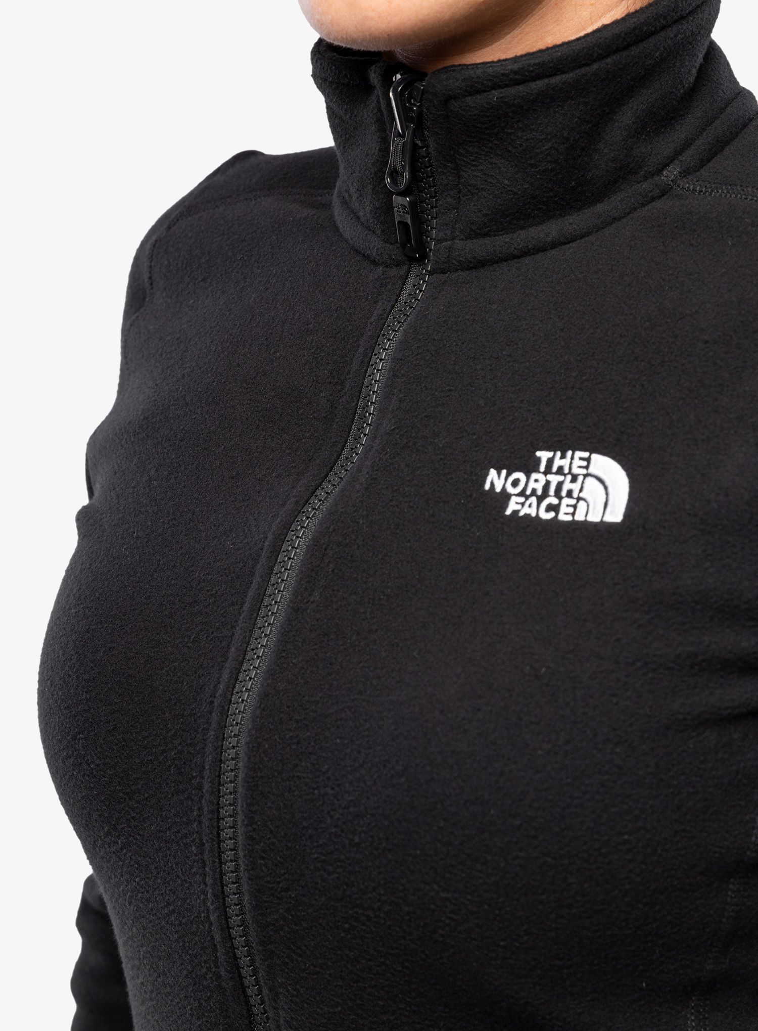 Dámská mikina bez kapuce The North Face 100 Glacier FZ - tnf black