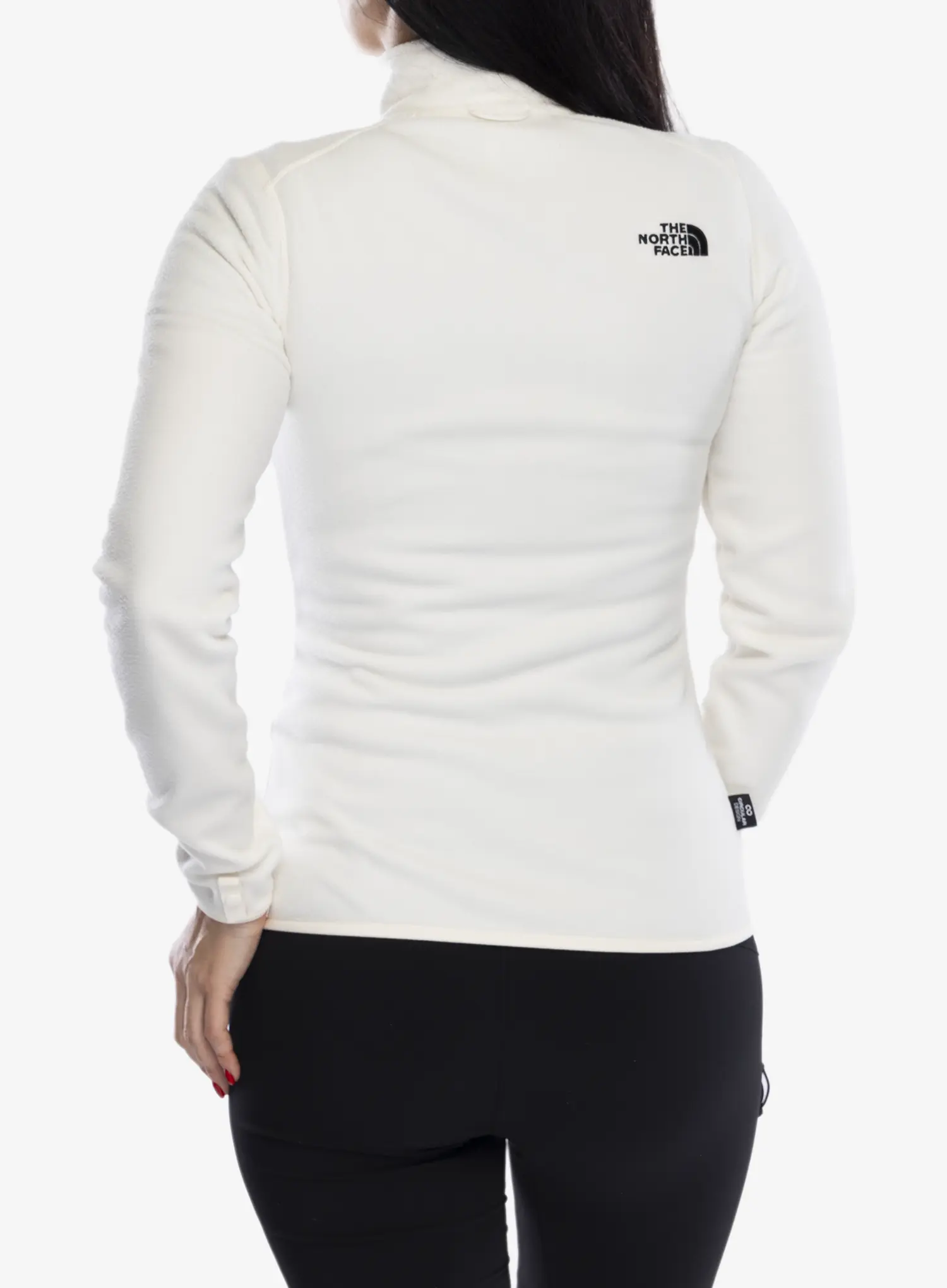 Fleece mikina dámská The North Face 100 Glacier FZ - white dune